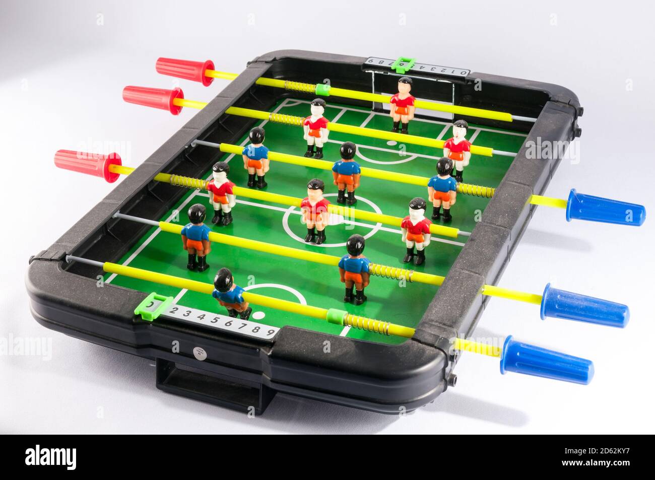 Foosball calcio gioco giocattolo Foto Stock