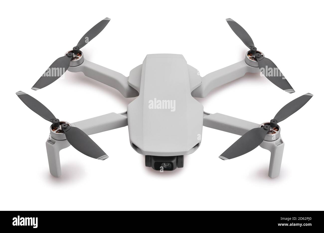 percorso del drone isolato su bianco Foto Stock