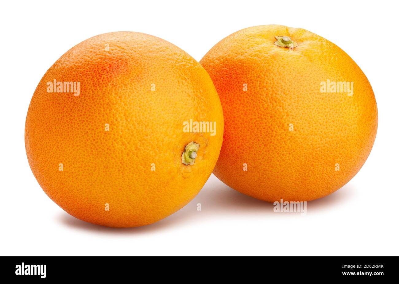 Percorso di pompelmo isolato su bianco Foto Stock