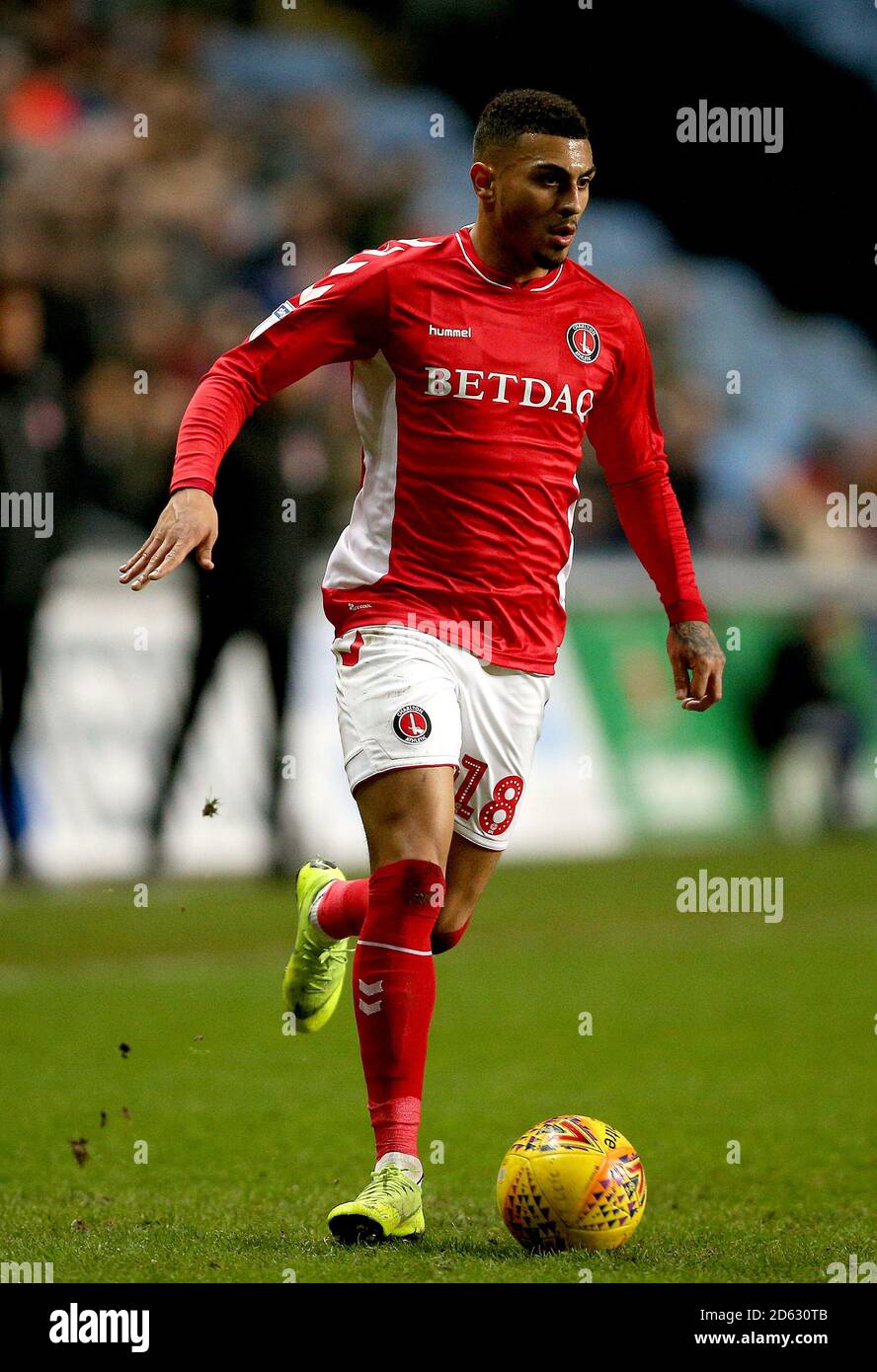 Karlan Ahearne-Grant di Charlton Athletic Foto Stock