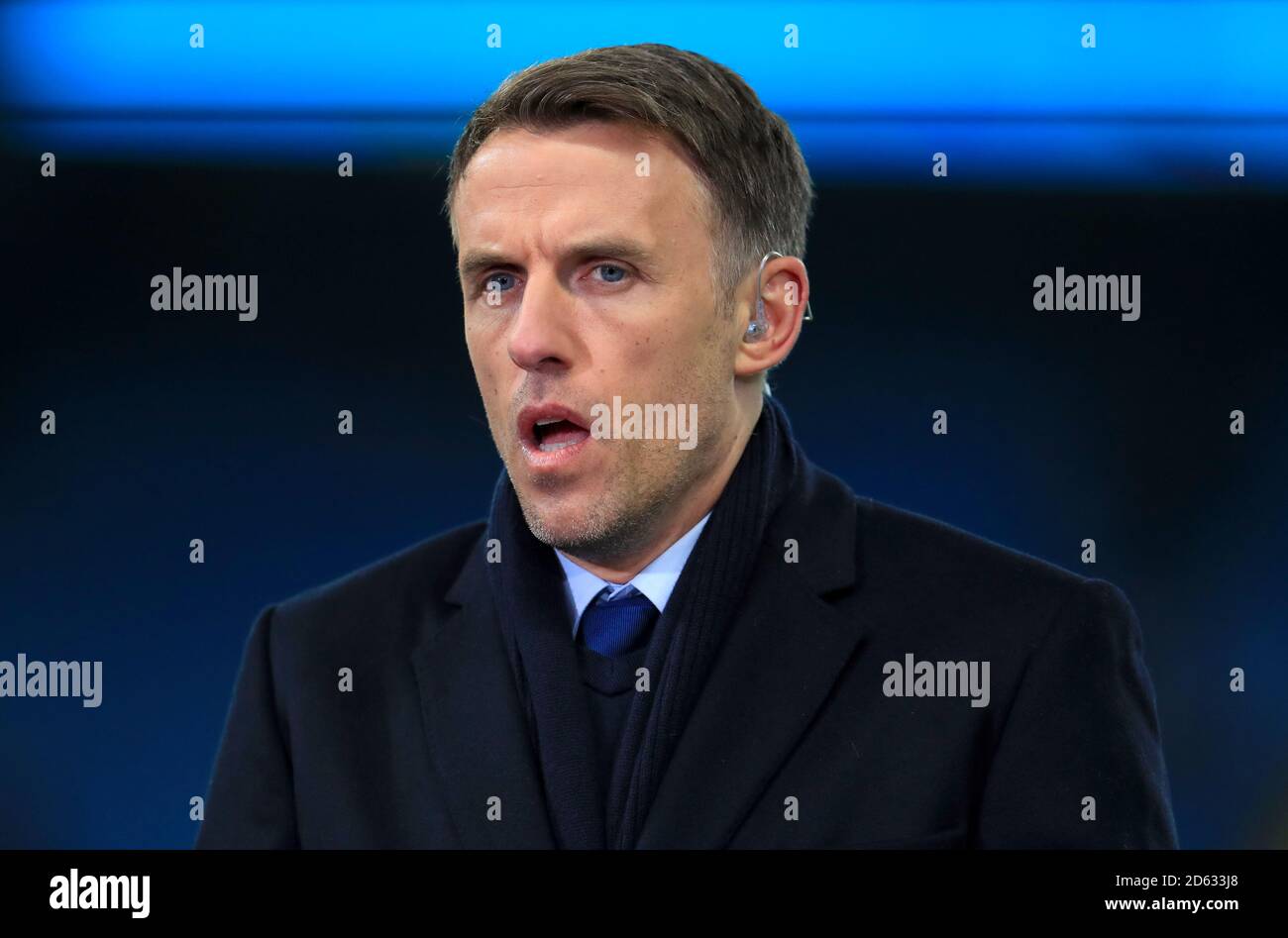 Inghilterra testa allenatore donne Phil Neville prima della partita Foto Stock