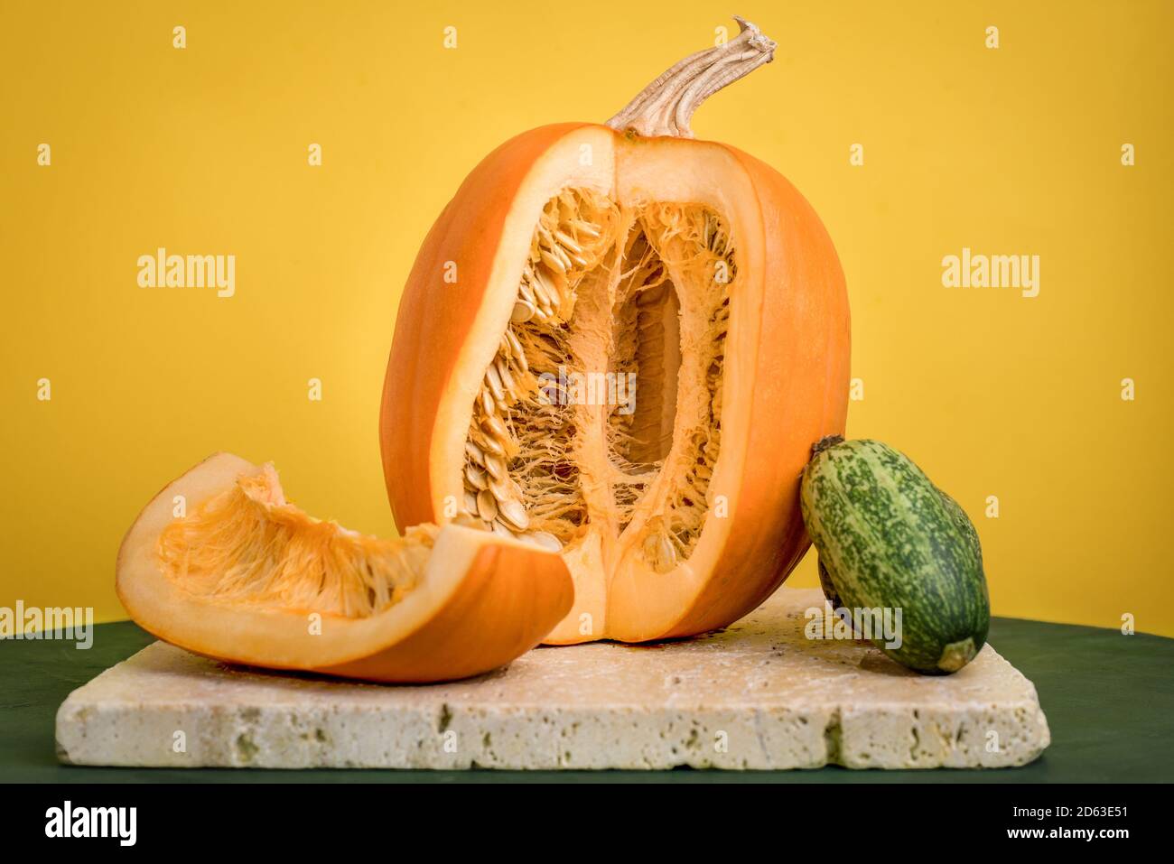 Zucca nella stagione autunnale Foto Stock