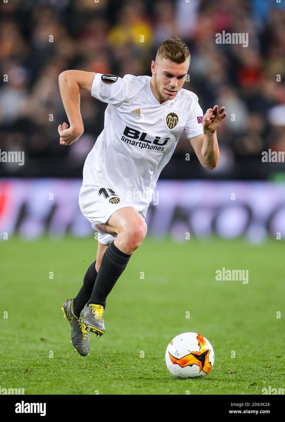 Antonio Latorre Grueso di Valencia in azione Foto Stock