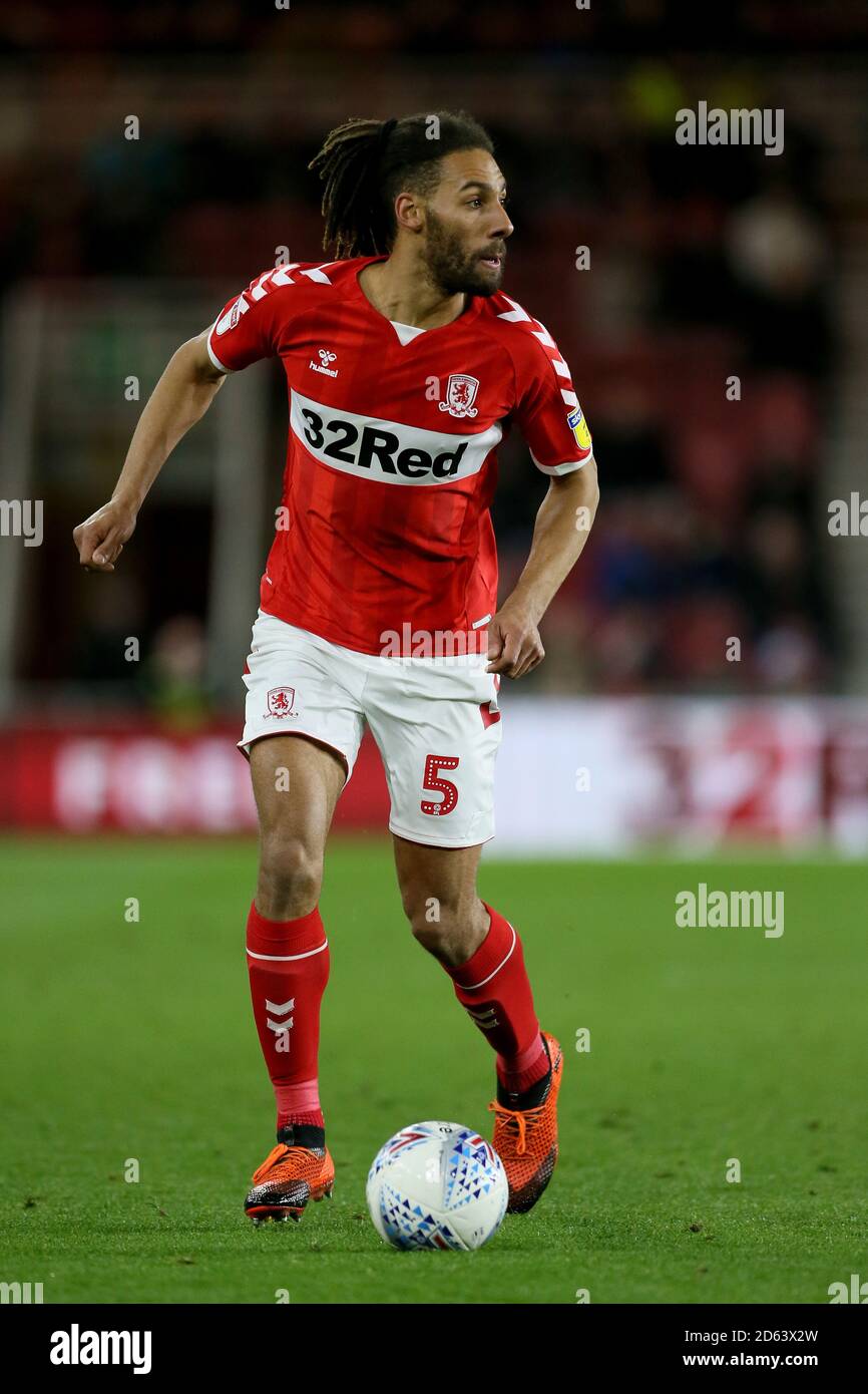 Ryan Shotton di Middlesbrough in azione Foto Stock