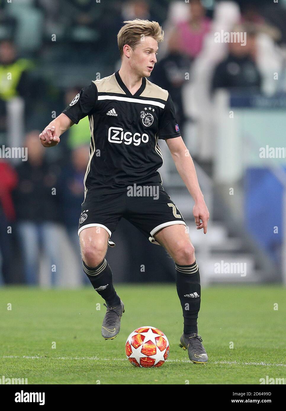 AJAX Frenkie de Jong in azione Foto Stock