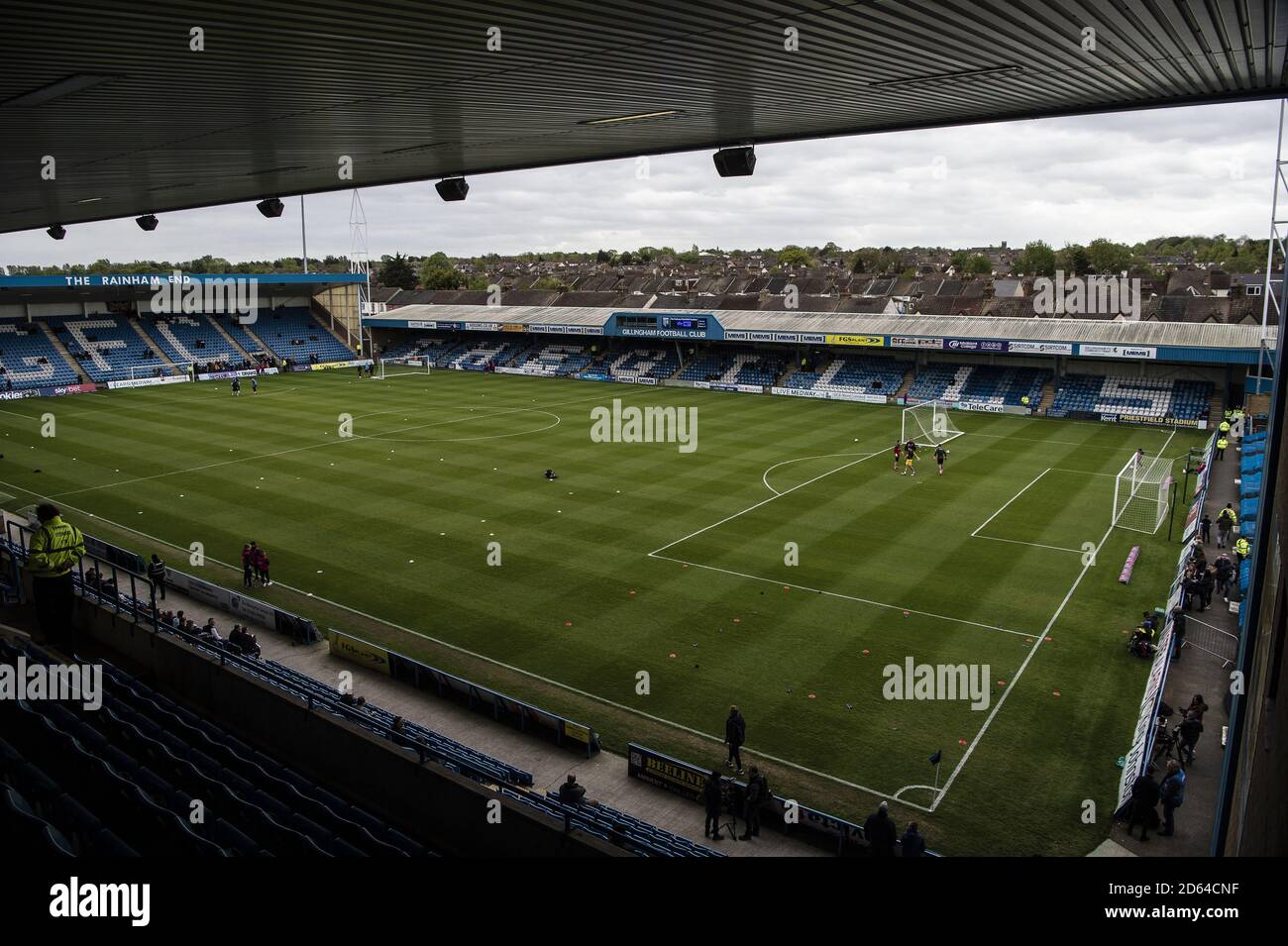 Una vista generale del Priestfield Stadium prima della partita Foto Stock