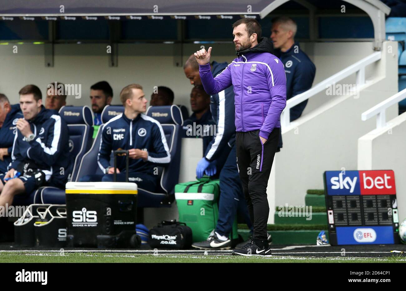 Stoke City manager Nathan Jones Foto Stock