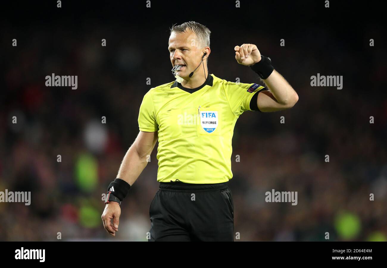 Bjorn Kuipers, arbitro della partita Foto Stock