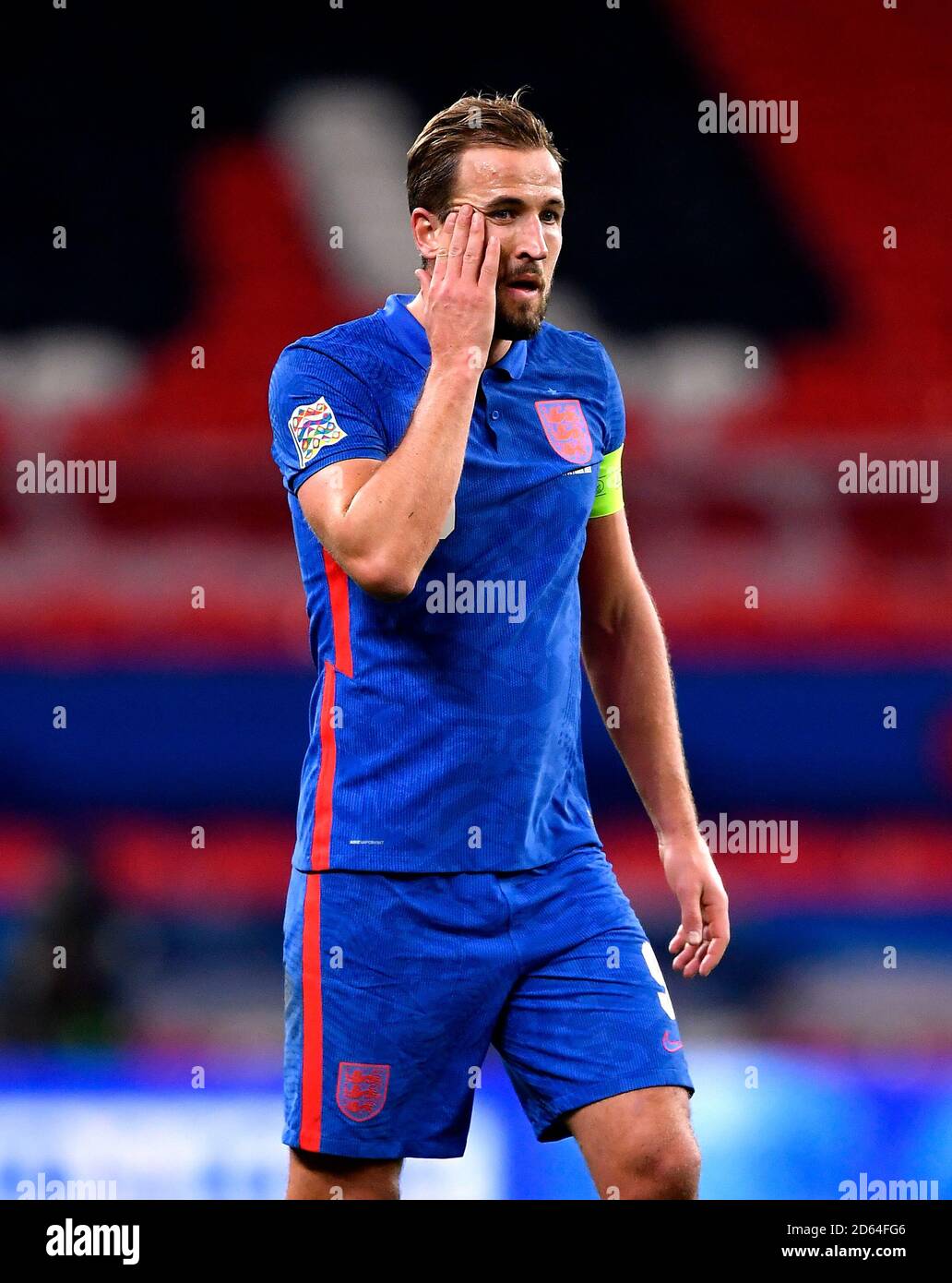 Harry Kane dell'Inghilterra durante la UEFA Nations League Group 2, League A al Wembley Stadium di Londra. Foto Stock