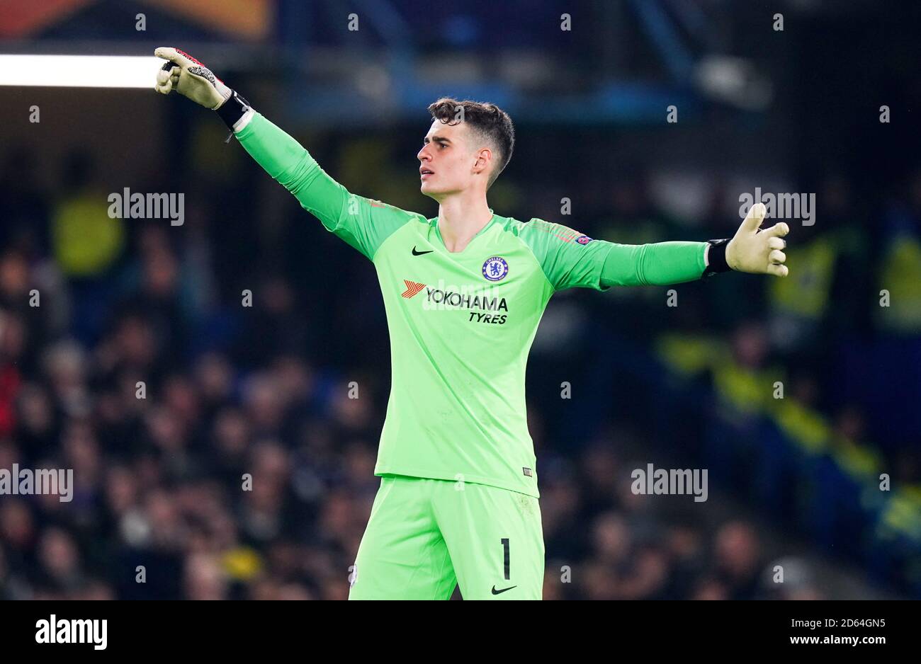 Il portiere del Chelsea Kepa Arrizabalaga durante la partita a Stamford  Bridge Foto stock - Alamy