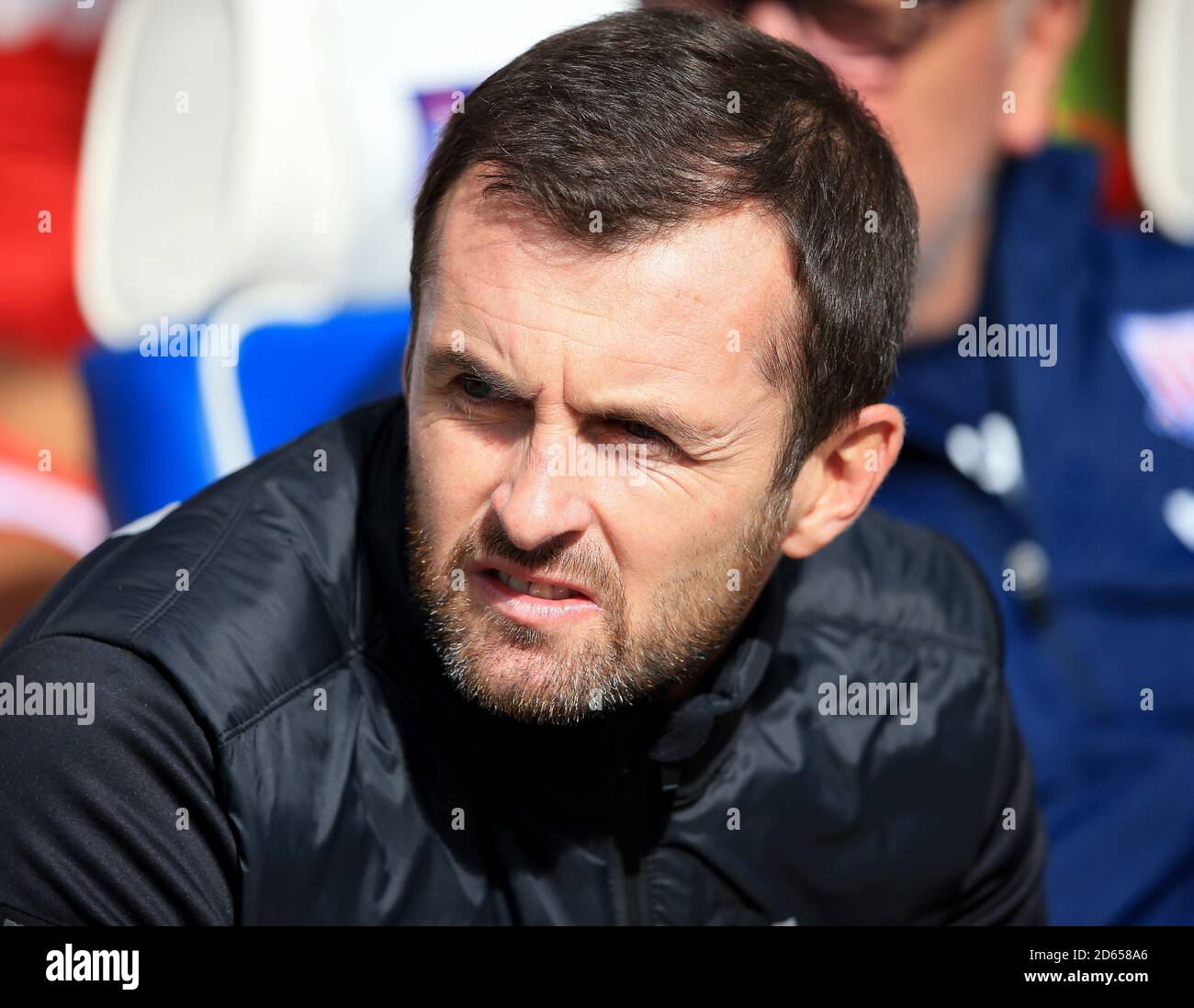 Il manager di Stoke City, Nathan Jones Foto Stock