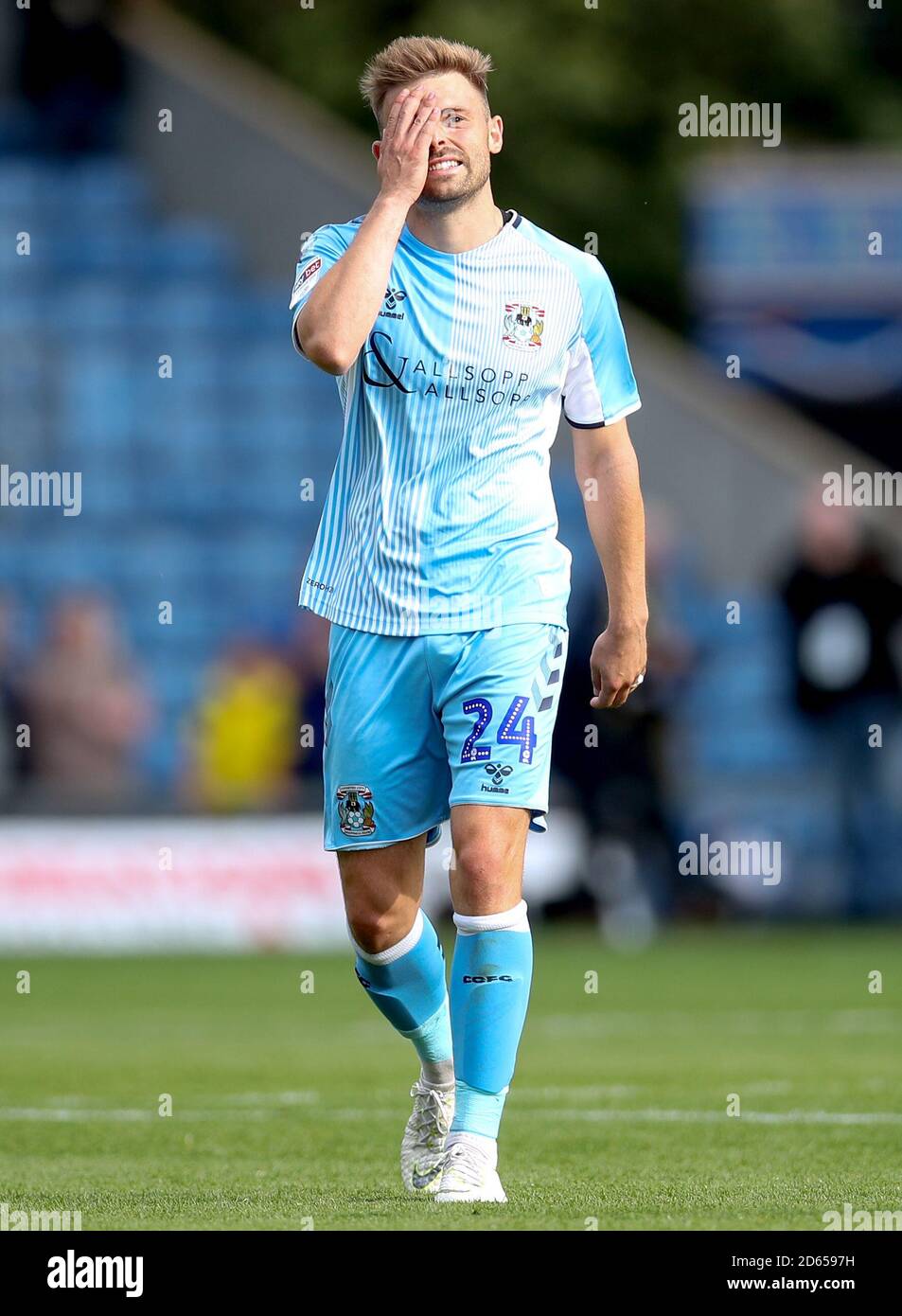Matty Godden di Coventry City alla fine della partita Foto Stock