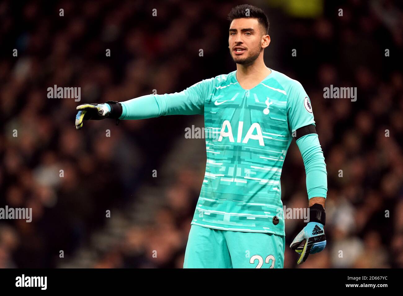 Tottenham Hotspur portiere Paulo a Gazzaniga Foto Stock