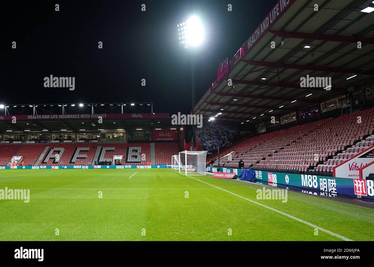 Una vista generale del Vitality Stadium prima della partita Foto Stock