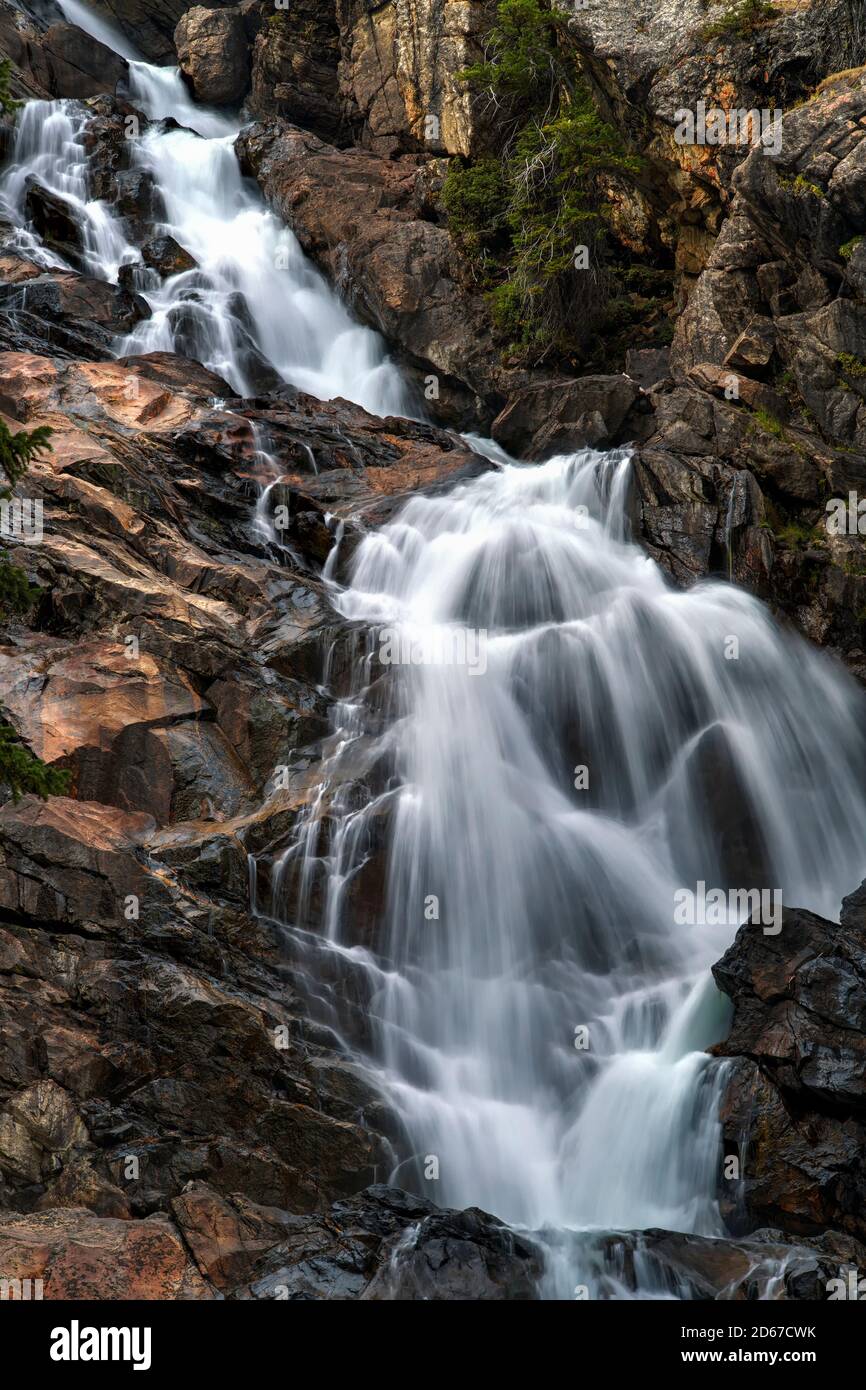 Cascate Nascoste, Grand Teton National Park, Wyoming USA Foto Stock