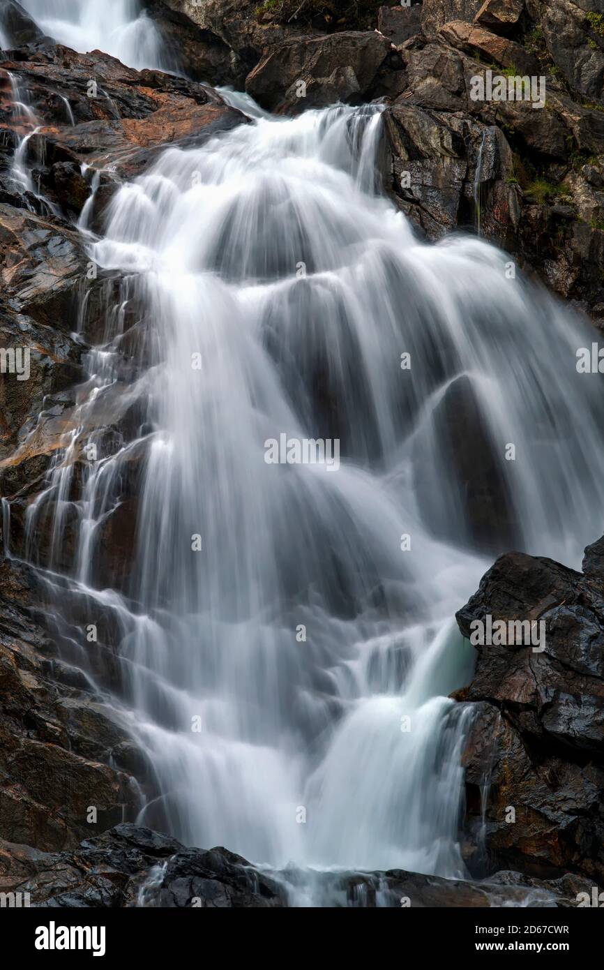 Cascate Nascoste, Grand Teton National Park, Wyoming USA Foto Stock