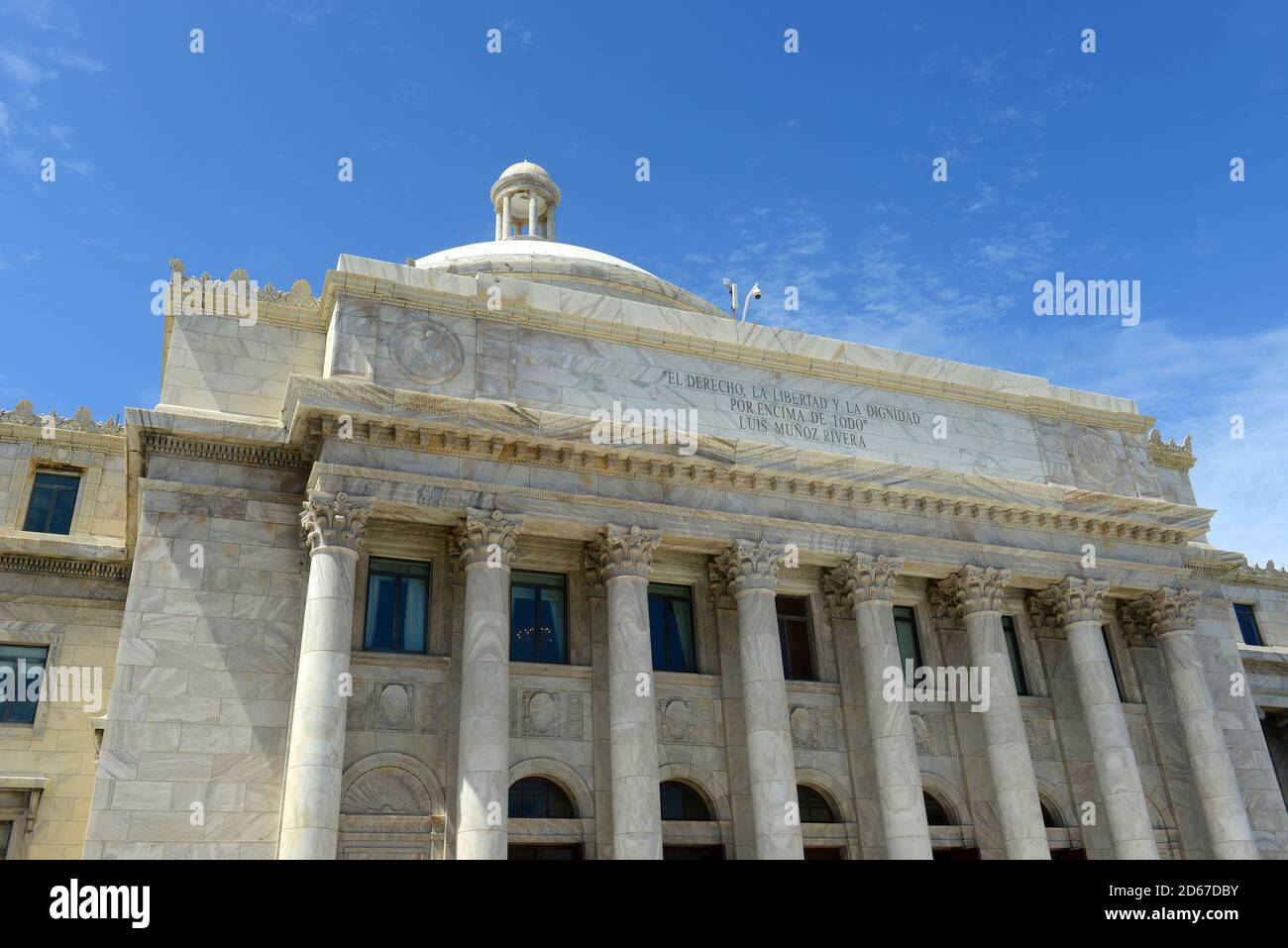 Il Campidoglio di Porto Rico (Capitolio de Puerto Rico) è un edificio delle Belle Arti nel centro di San Juan, Puerto Rico. Foto Stock