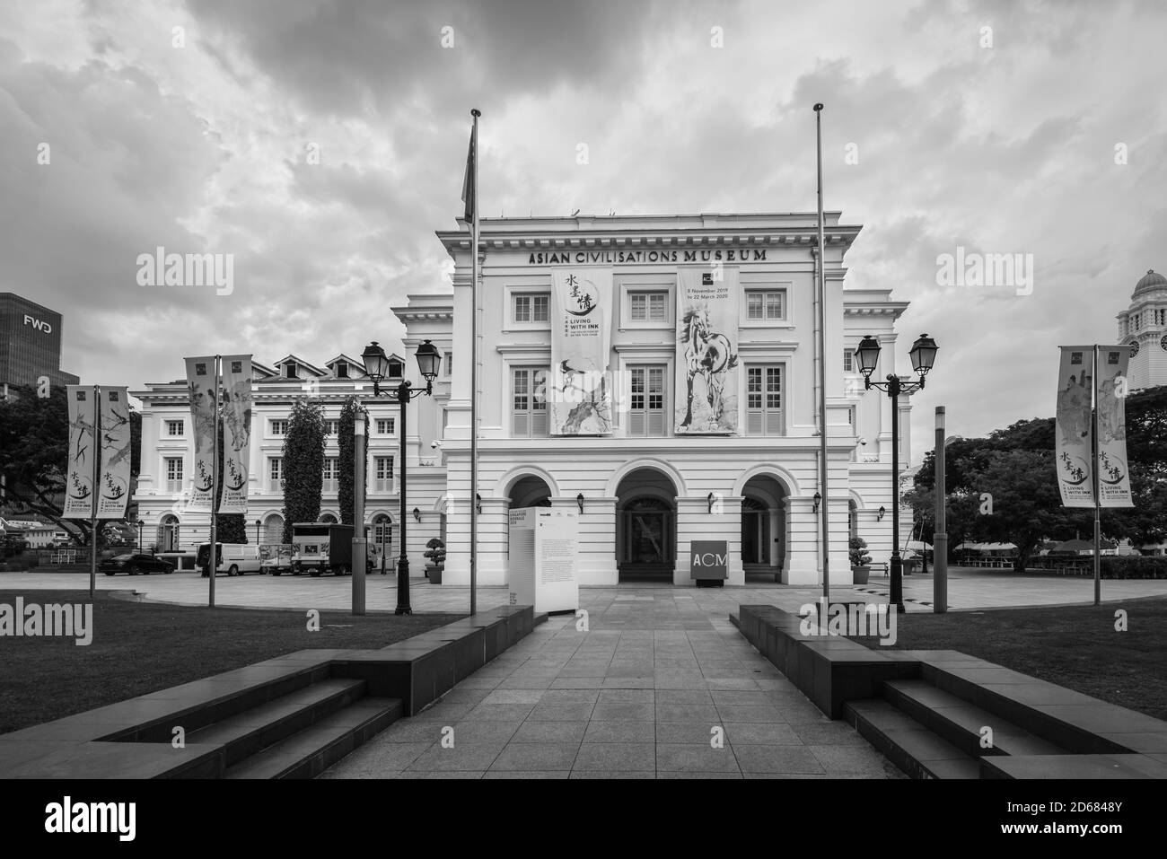 Singapore - 3 dicembre 2019: Il Museo della civiltà Asiatica è uno dei musei pionieristici della regione per specializzarsi nelle culture panasiatiche e. Foto Stock