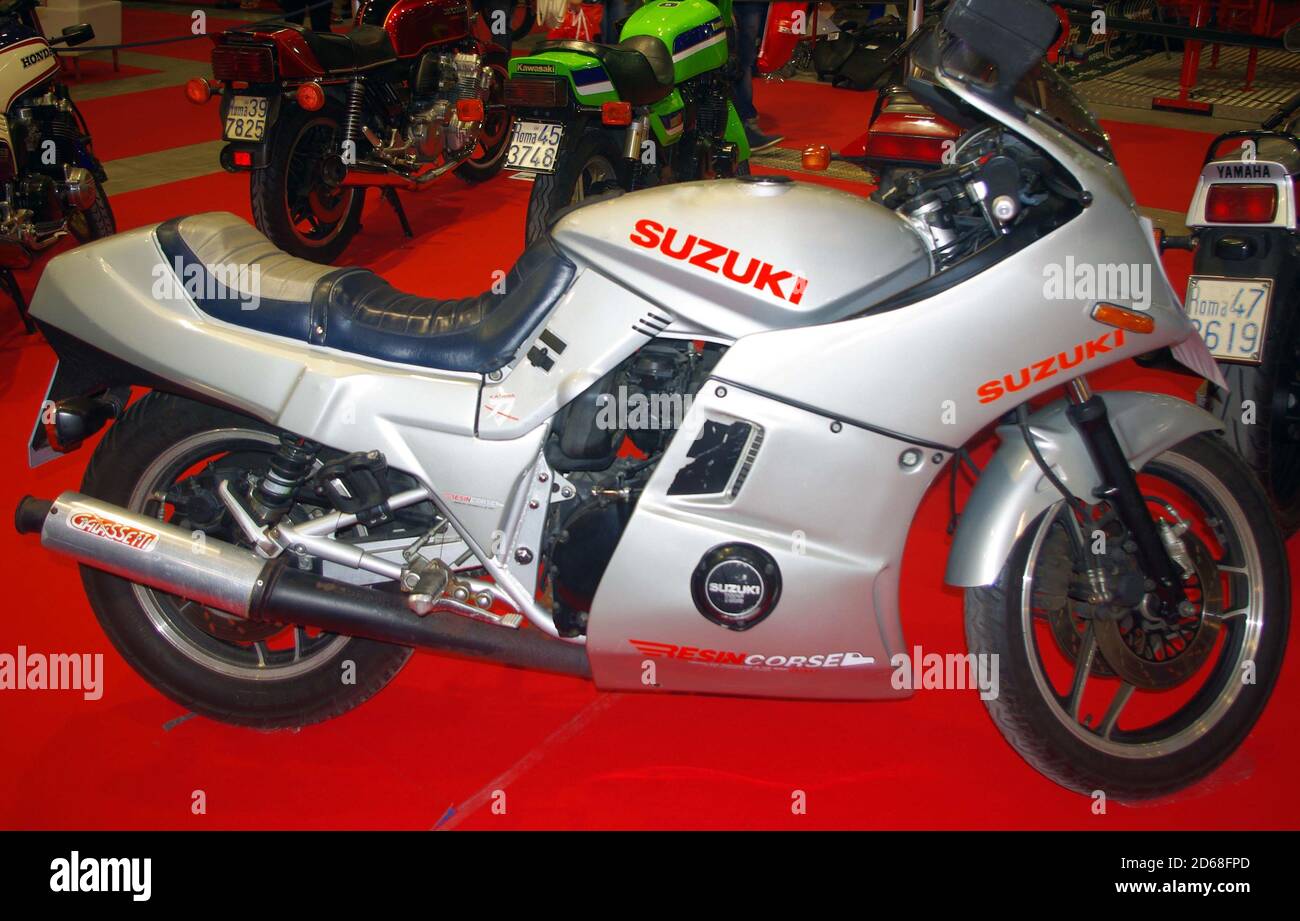Vecchia motocicletta giapponese: Suzuki 1100 Katana (1984) Foto Stock