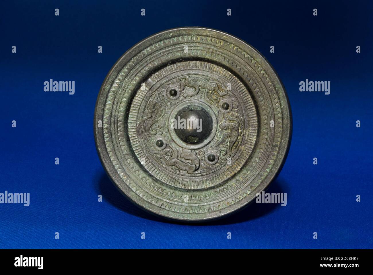 Specchio della dinastia Han Foto Stock