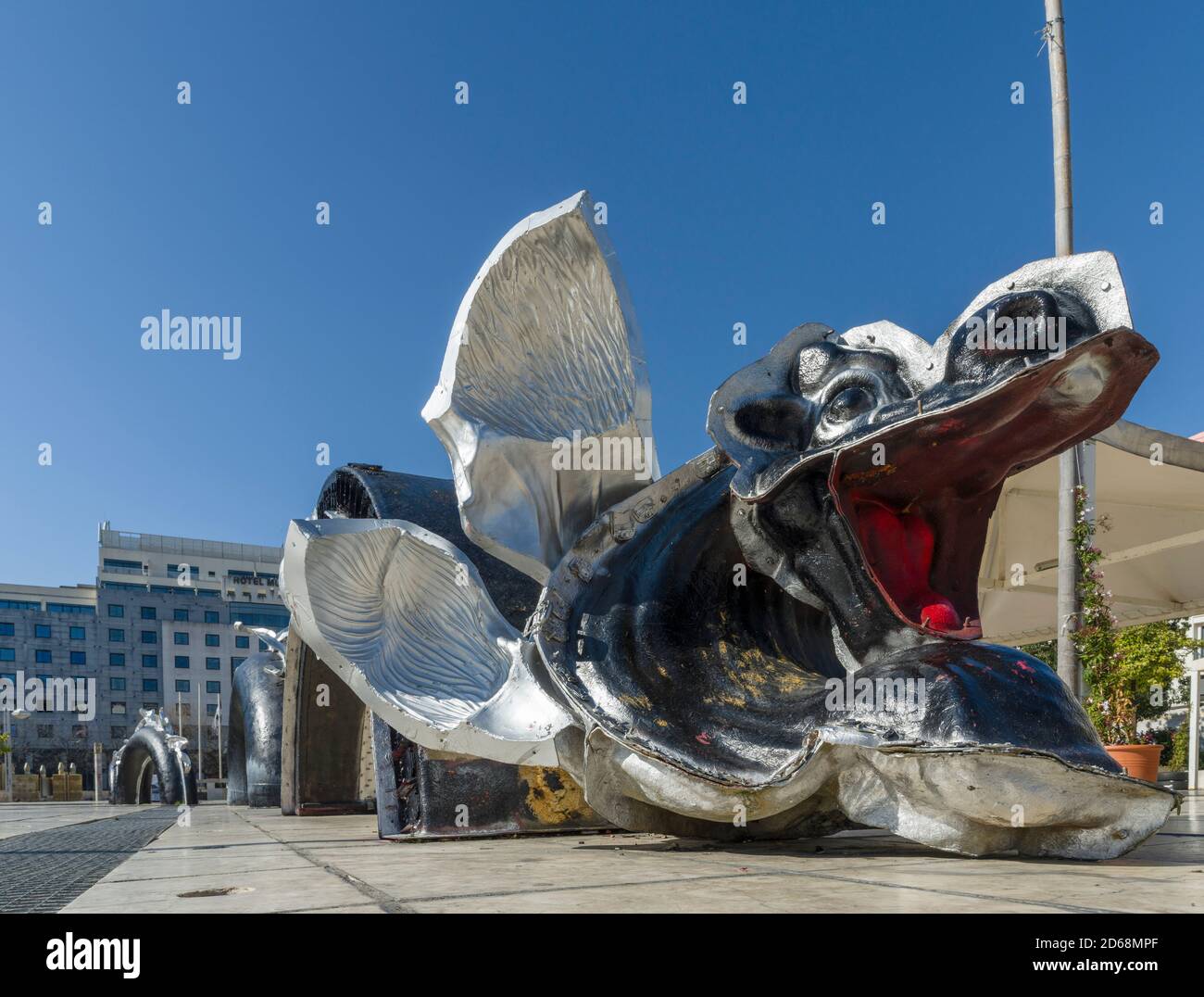 Il quartiere Mouraria e la piazza Martim Moniz Lisbona, Portogallo, Europa Foto Stock