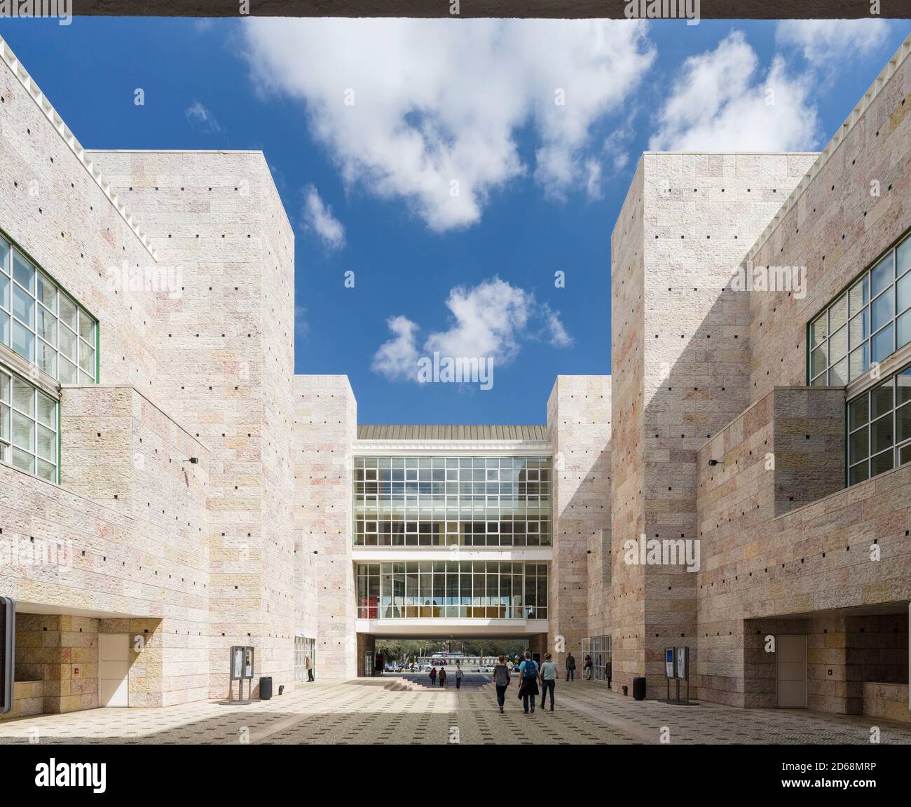 Centro Cultural de Belem, architettura moderna e un nuovo punto di riferimento a Belem, Lisbona, Portogallo Foto Stock