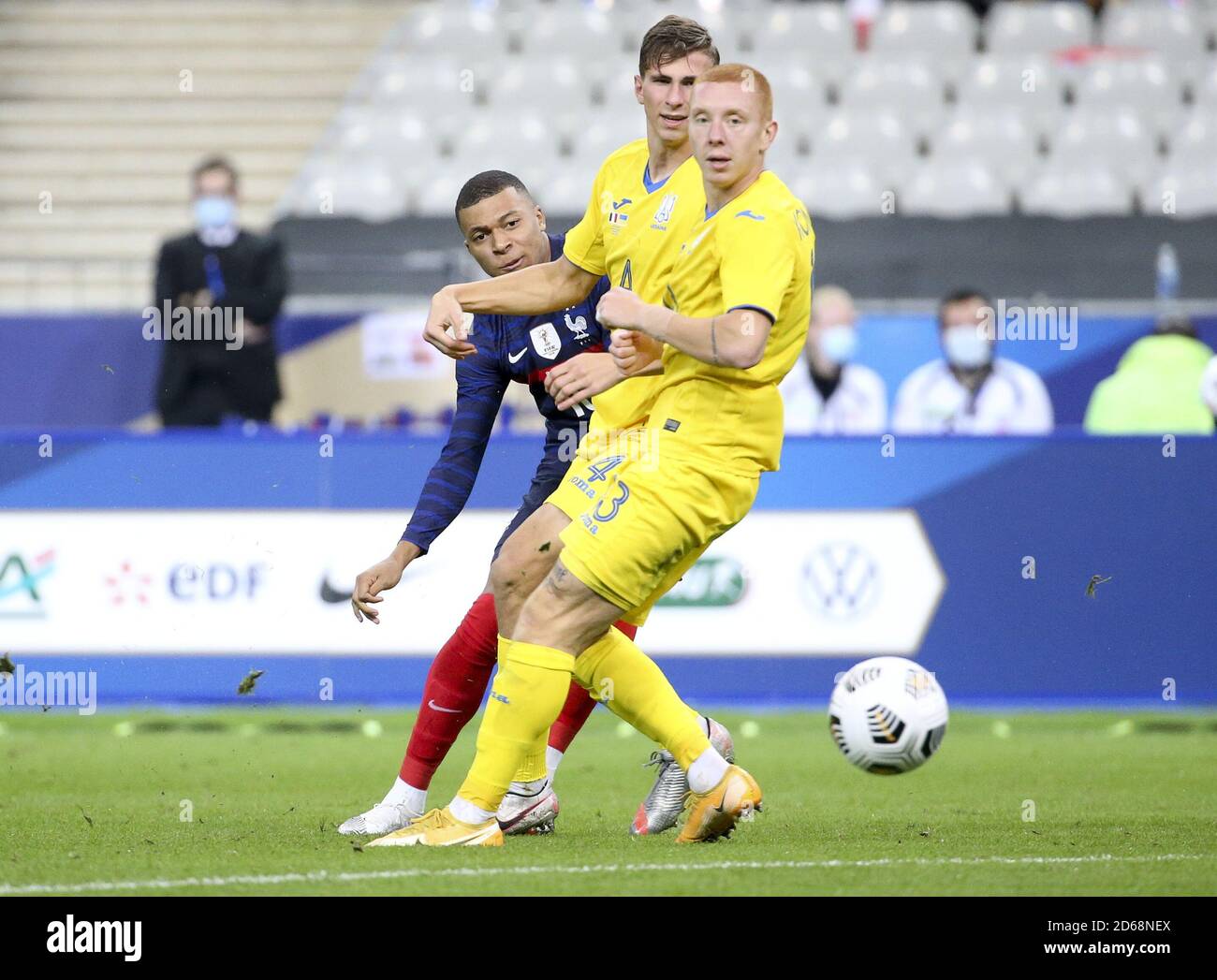 Ilian Mbappe di Francia durante la partita di calcio internazionale amichevole tra Francia e Ucraina il 7 ottobre 2020 allo Stade de France a Sain Foto Stock