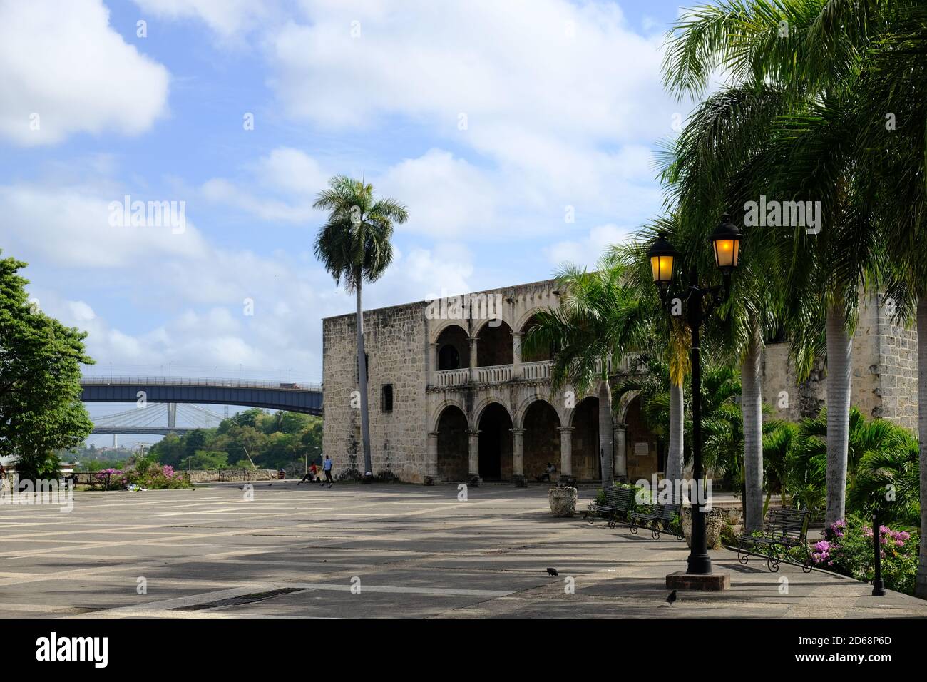 Repubblica Dominicana Santo Domingo - storico palazzo del governatore Alcazar de Colon Foto Stock