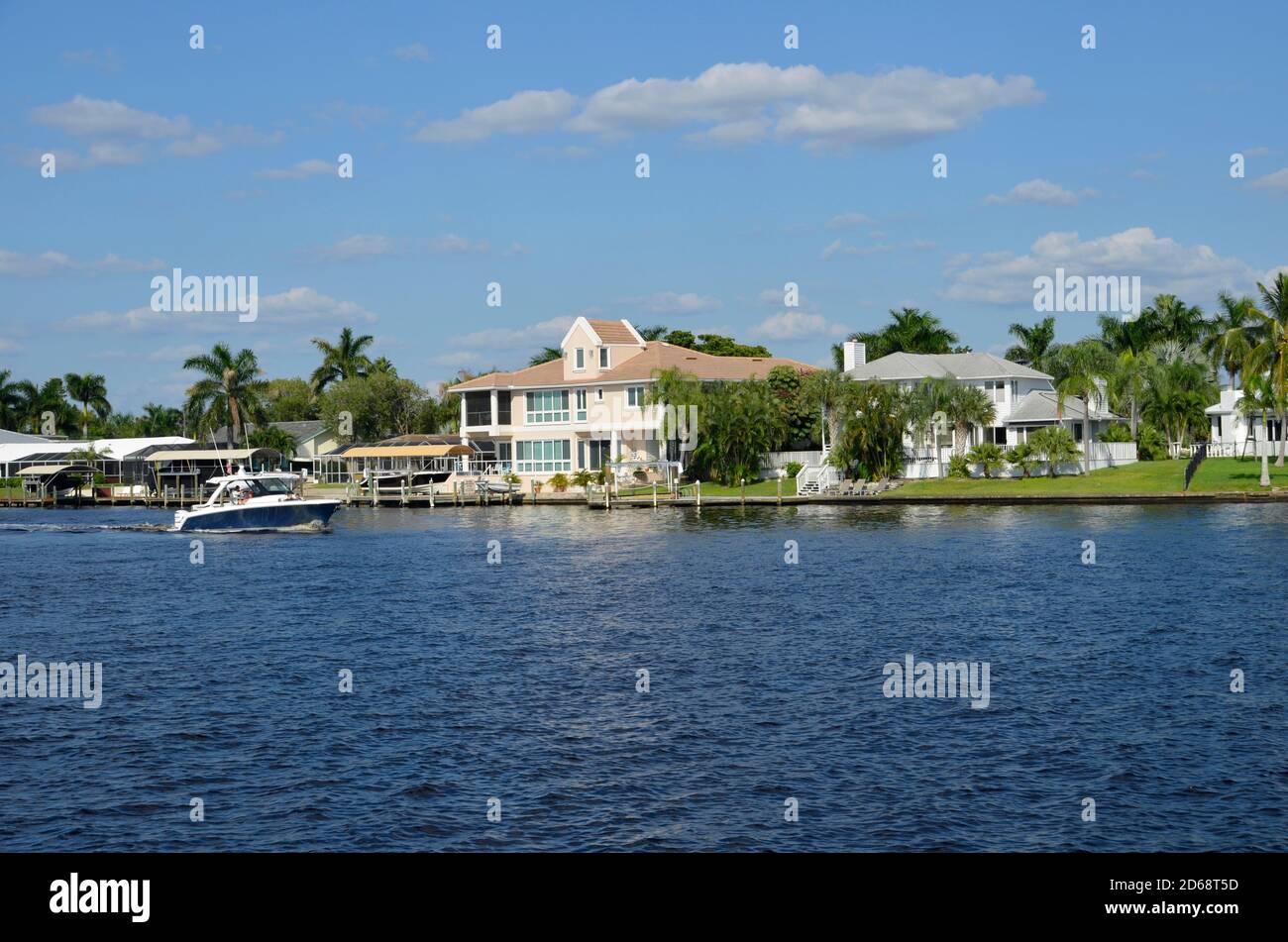 Cape Coral Yacht Club Community Park, Florida Foto Stock