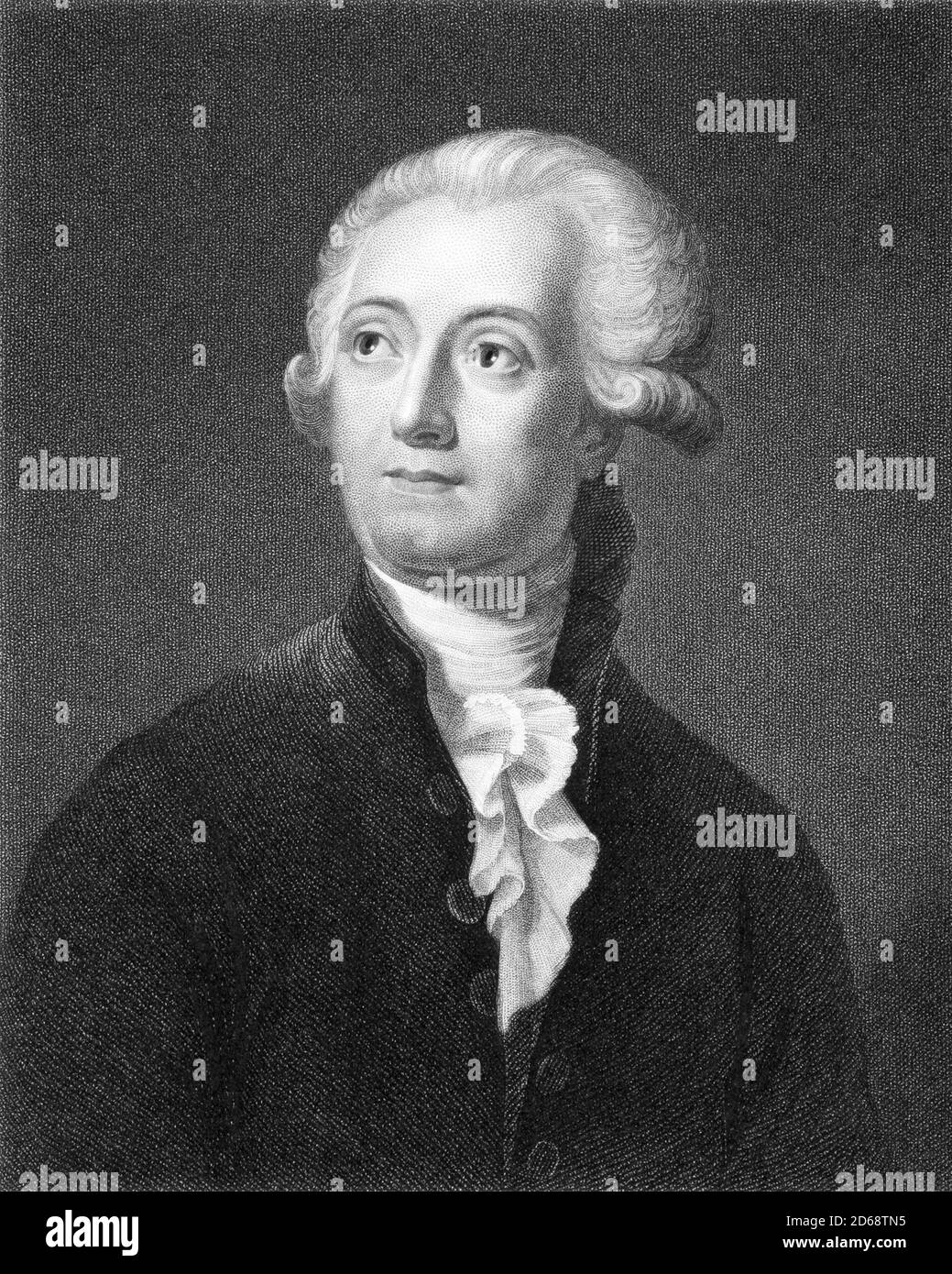 Titolo: Antoine Lavoisier Creator: Unknown Author Data: C19 mezzo: Incisione luogo: Raccolta privata. David e pubblicato a Londra da Charles Knight Foto Stock