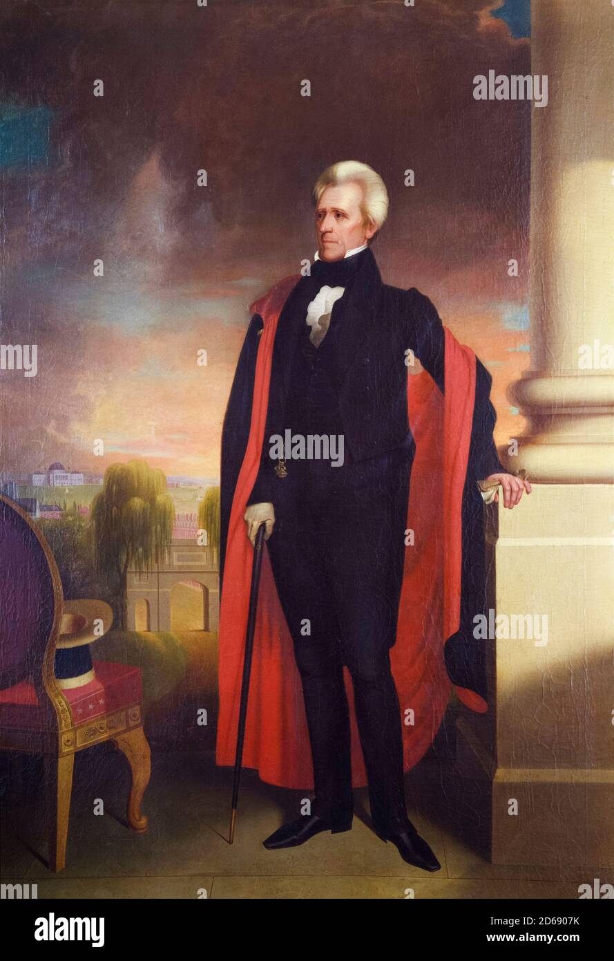 Andrew Jackson (1767-1845), soldato e statista americano che fu il settimo presidente degli Stati Uniti, ritratto di Ralph Eleaser Whiteside Earl, 1836-1837 Foto Stock