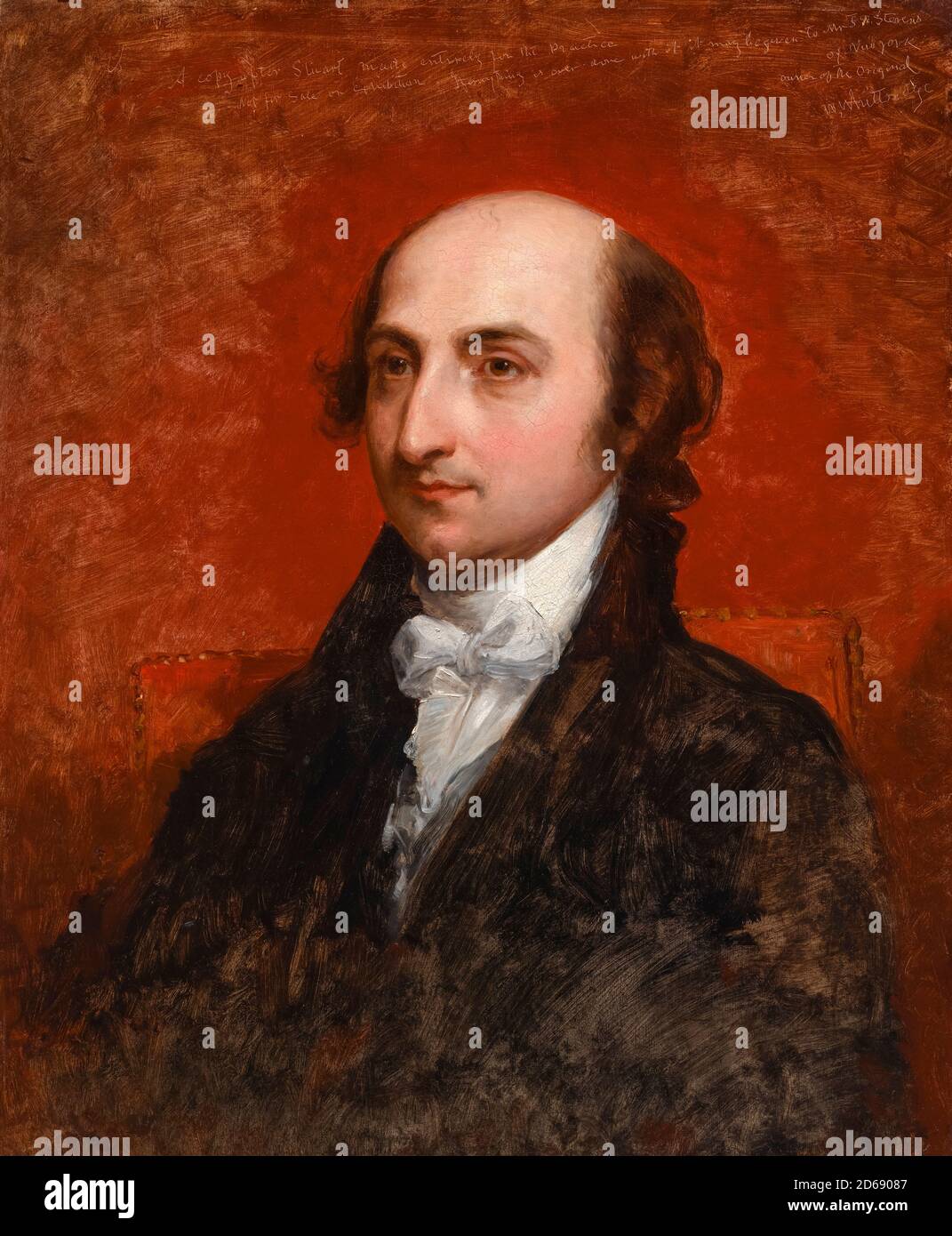 Albert Gallatin (1761-1849), politico americano, diplomatico, etnologo e linguista, ritratto di Thomas Worthington Whittredge dopo Gilbert Stuart, dopo il 1859 Foto Stock