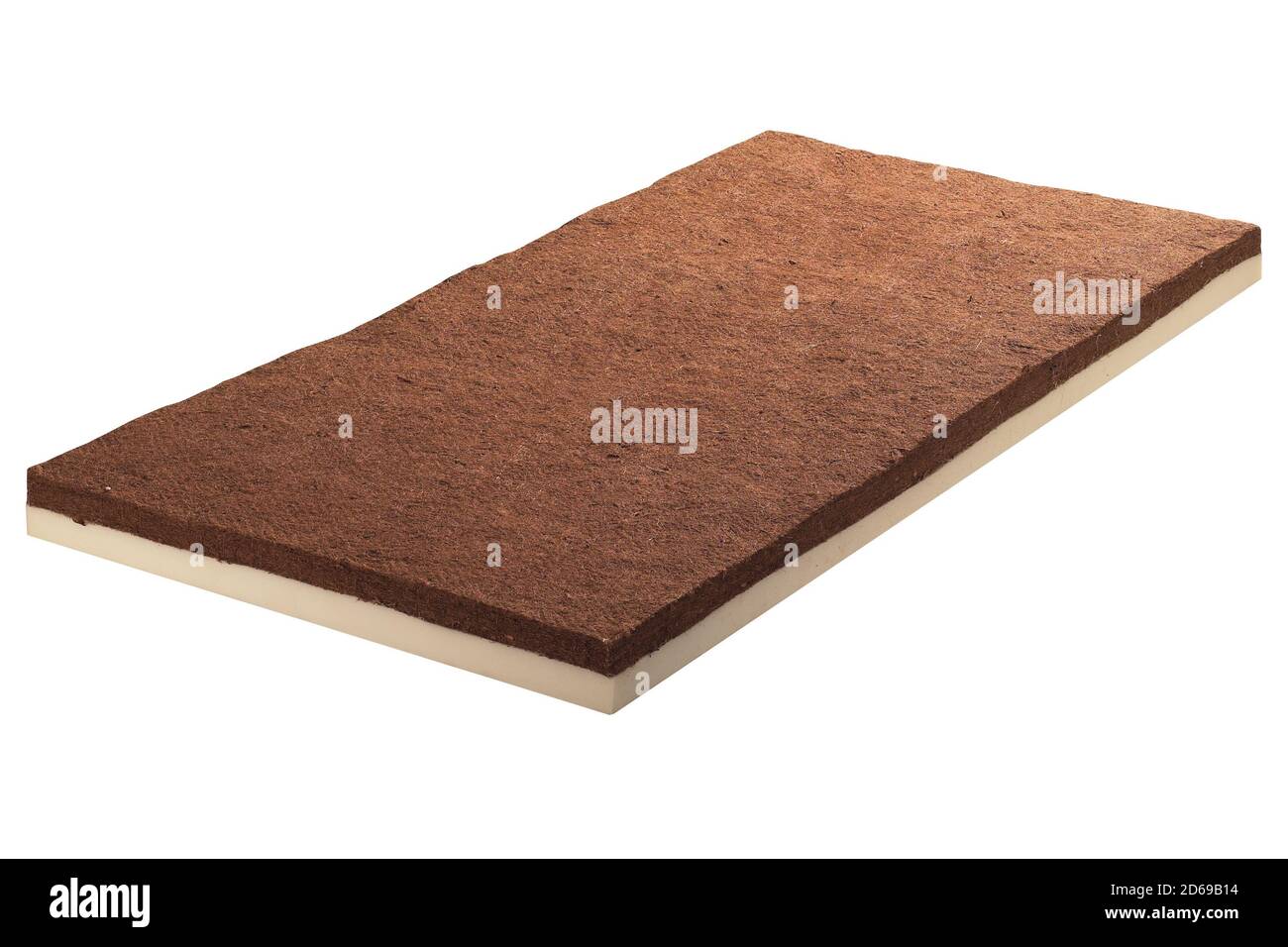 Coir di cocco e foglio di spugna di lattice per la produzione di materassi Foto Stock