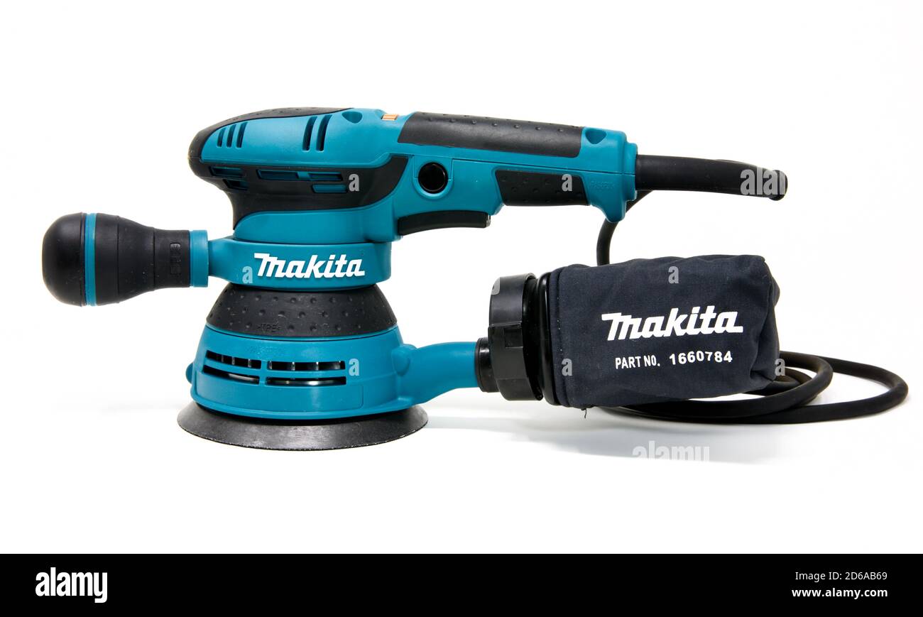 Makita - levigatrice orbitale casuale Foto Stock