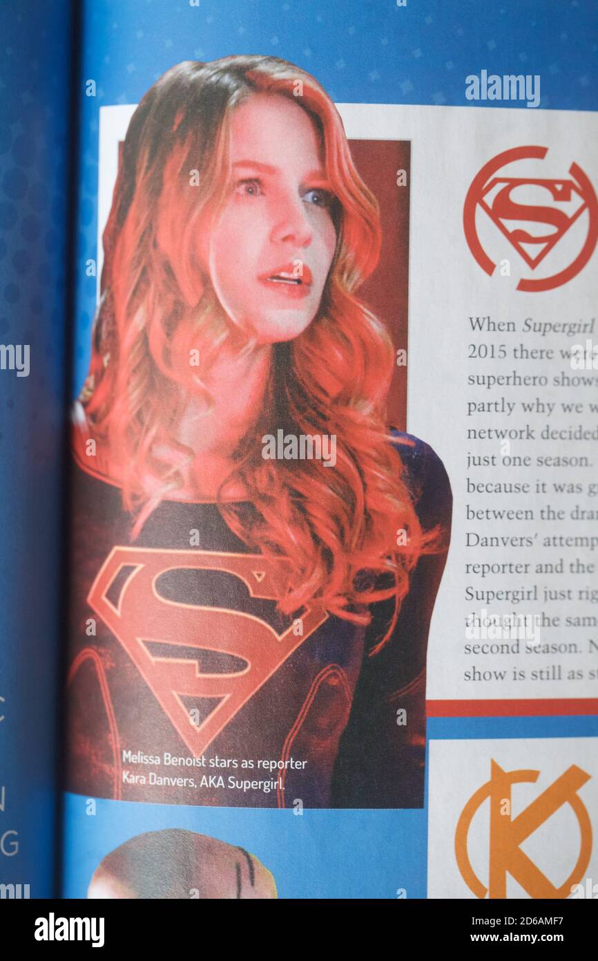 Spettacolo tv Supergirl Foto Stock