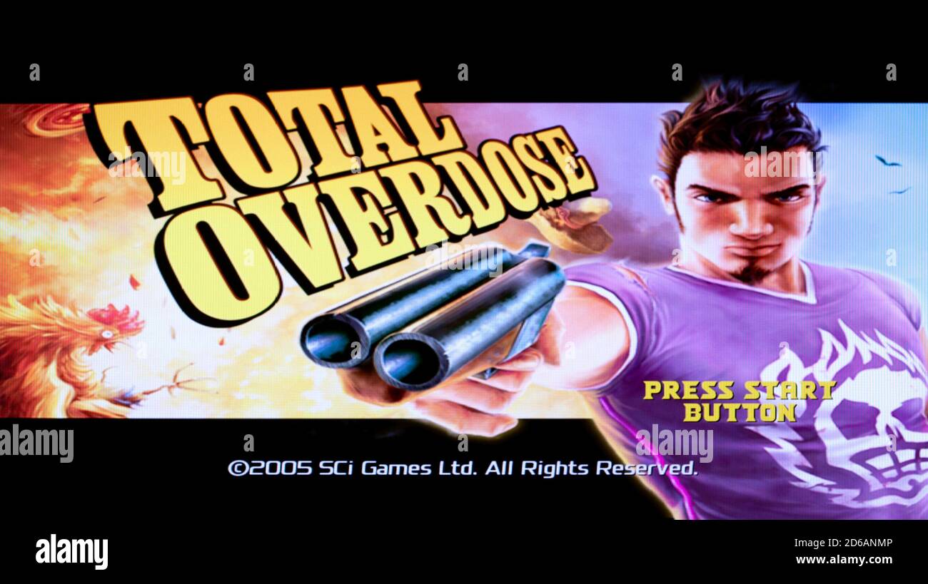 Overdose totale - Sony PlayStation 2 PS2 - utilizzo editoriale solo Foto Stock