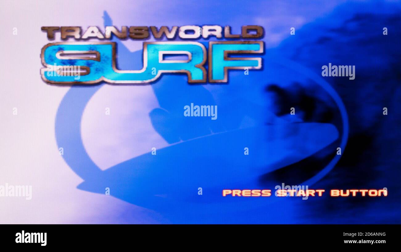 Transworld Surf - Sony PlayStation 2 PS2 - utilizzo editoriale solo Foto Stock