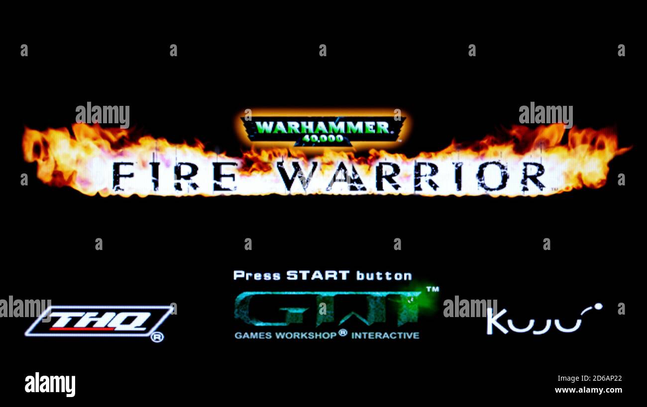 Warhammer 40,000 - Fire Warrior - Sony PlayStation 2 PS2 - solo per uso editoriale Foto Stock