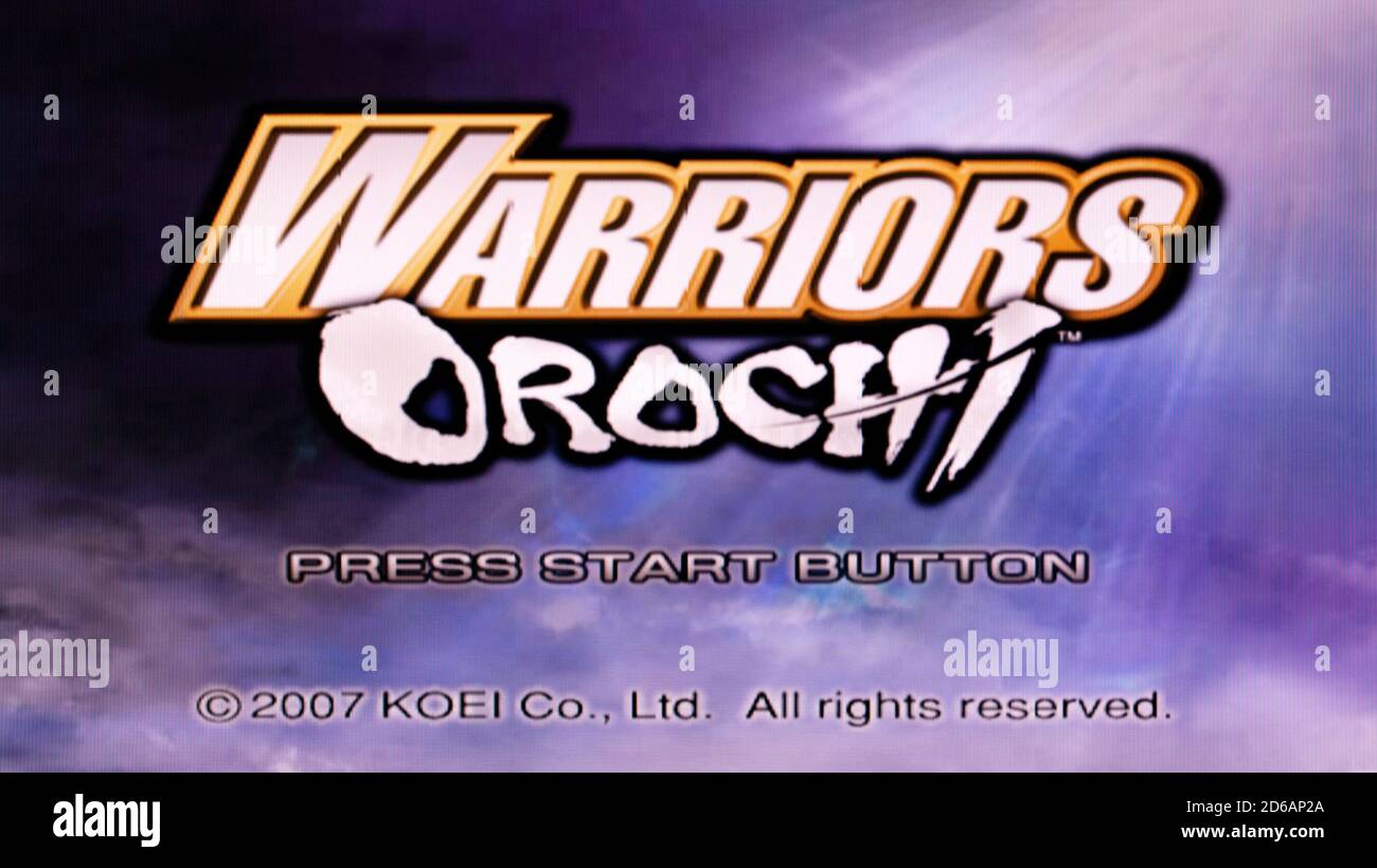 Warriors Orochi - Sony PlayStation 2 PS2 - uso editoriale solo Foto Stock