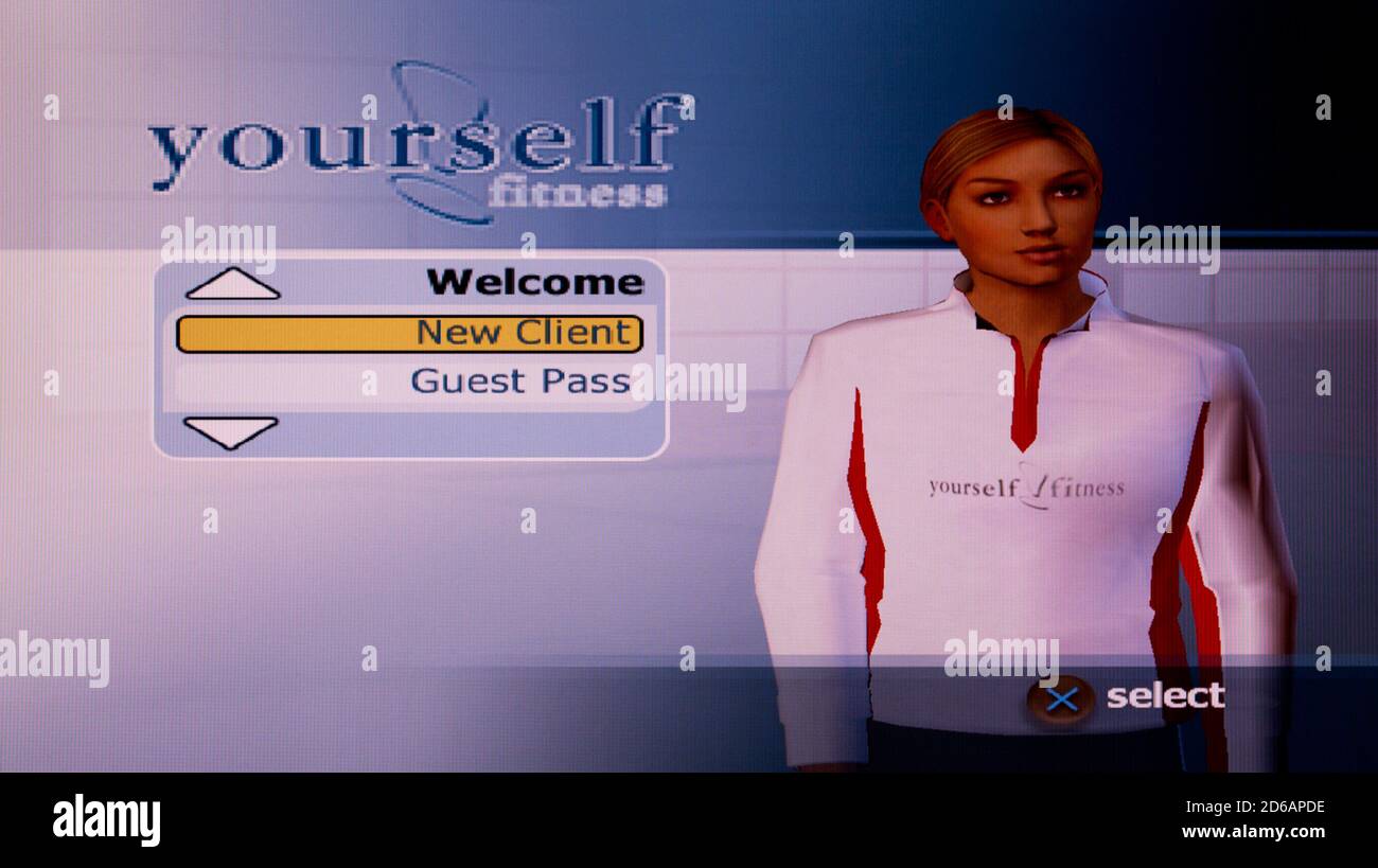 Yourself Fitness - Sony PlayStation 2 PS2 - uso editoriale solo Foto Stock