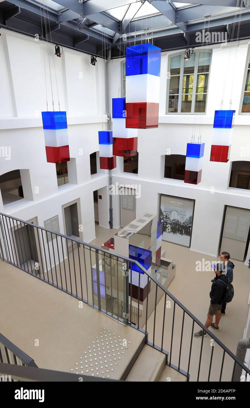 Parigi Liberazione mostra nel Museo della liberazione di Paris.Paris.France Foto Stock