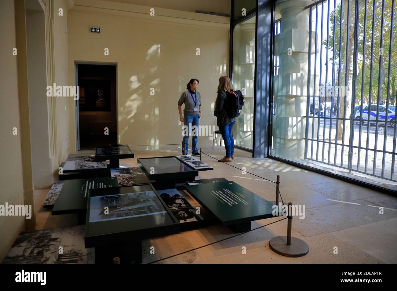 Mostra multimediale della‘s vita parigina durante l'invasione nazista nel Museo della Liberazione di Parigi.Paris.France Foto Stock