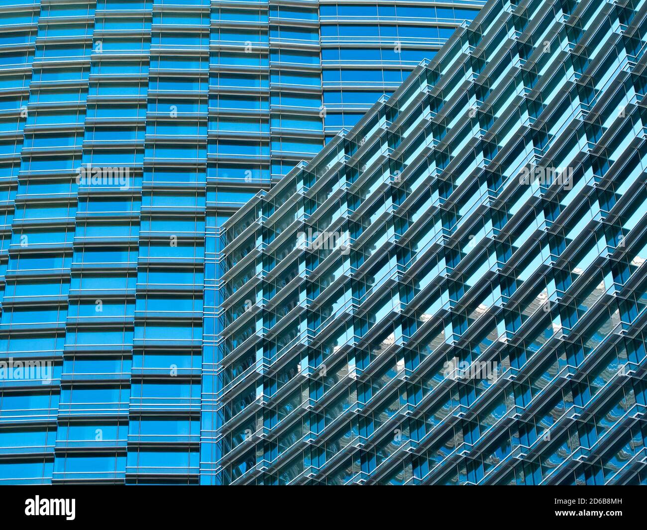 costruzioni di vetro Foto Stock