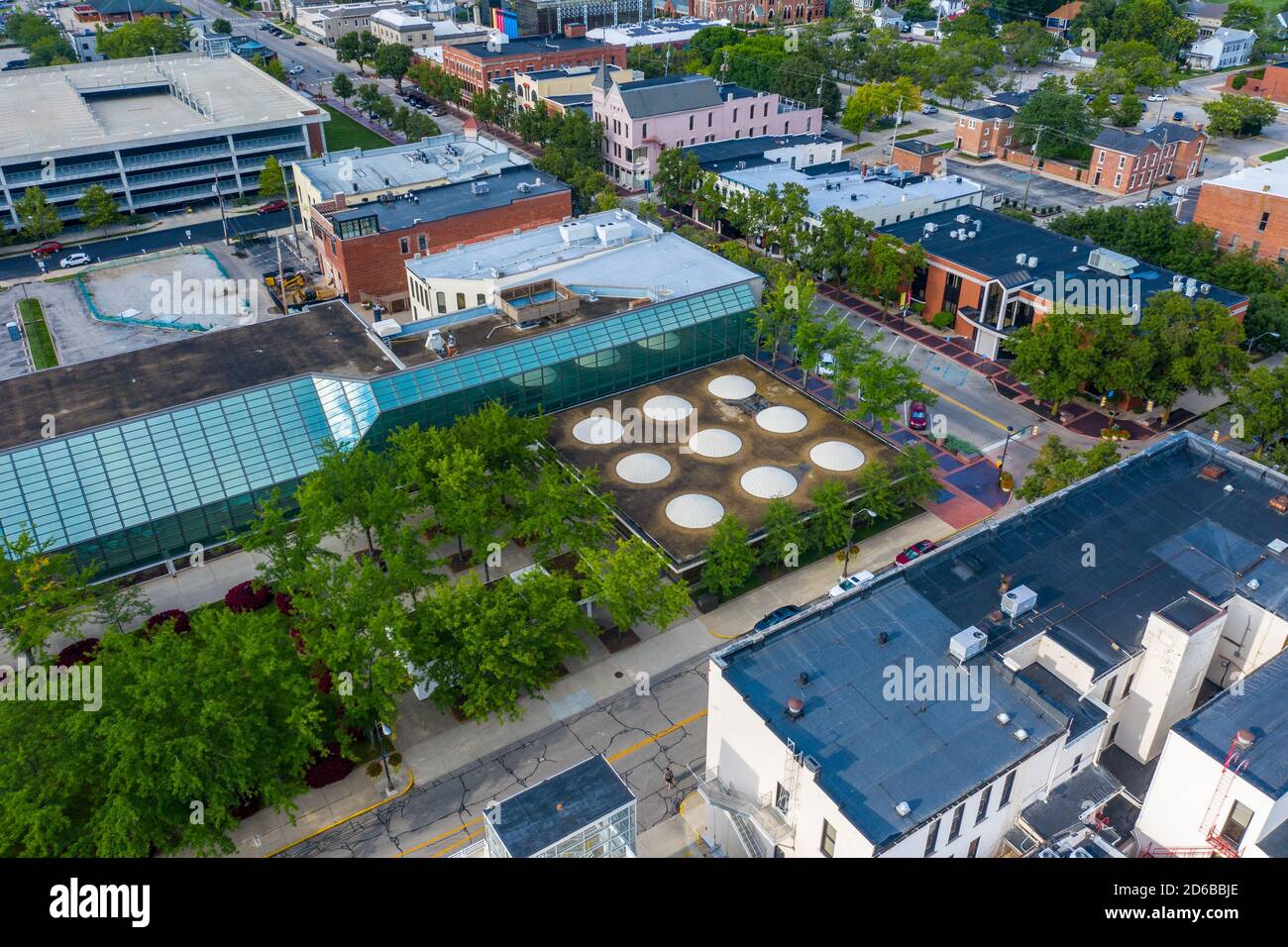 Irwin Conference Center, di Eero Saarinen, Columbus, Indiana Foto Stock