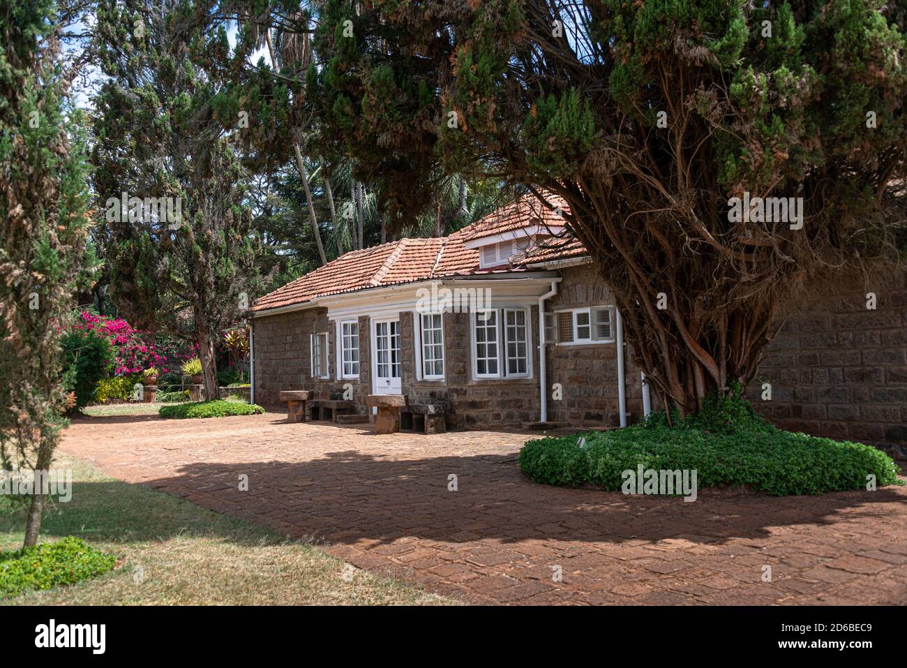 Il retro del Museo Karen Blixen e la casa Foto Stock