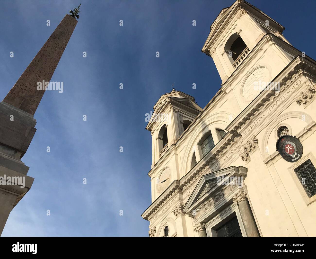 Scalinata di Trinità dei Monti, Roma, Italia Foto Stock