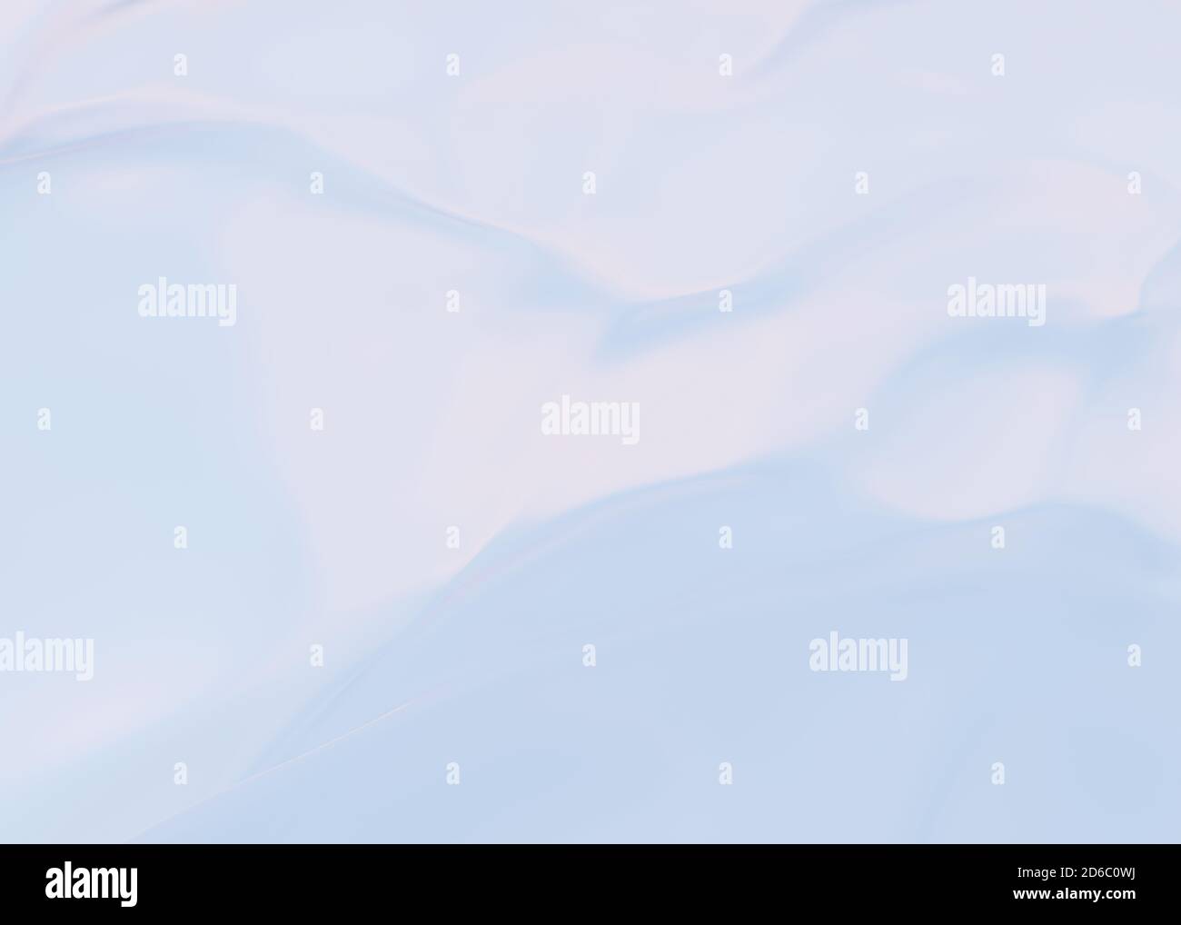 Il panno bianco piega o piega la carta. Sfondo bianco vuoto. rendering 3d Foto Stock