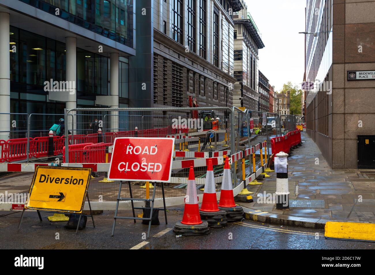 Impianti a gas, strada chiusa, tudor Street, londra, regno unito Foto Stock