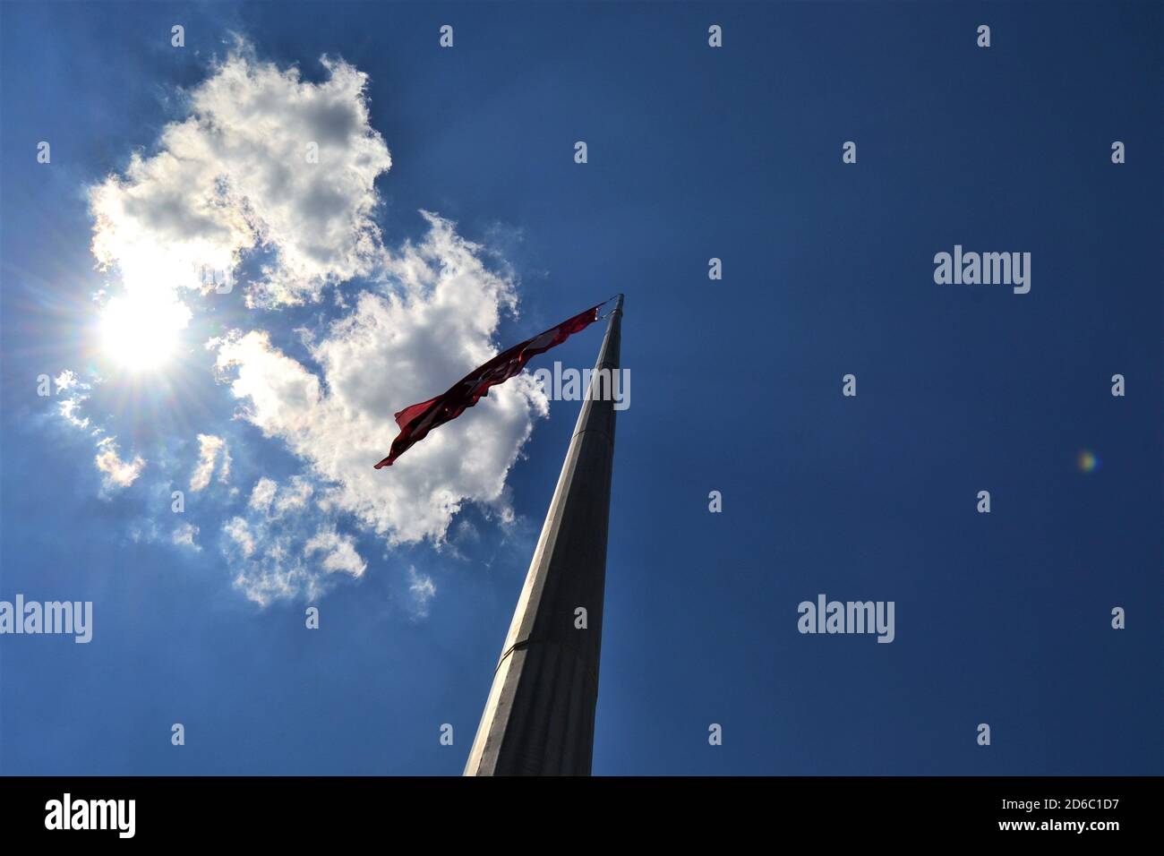 Guerra del Canakkale e commemorazione dei martiri e bandiera turca Foto Stock