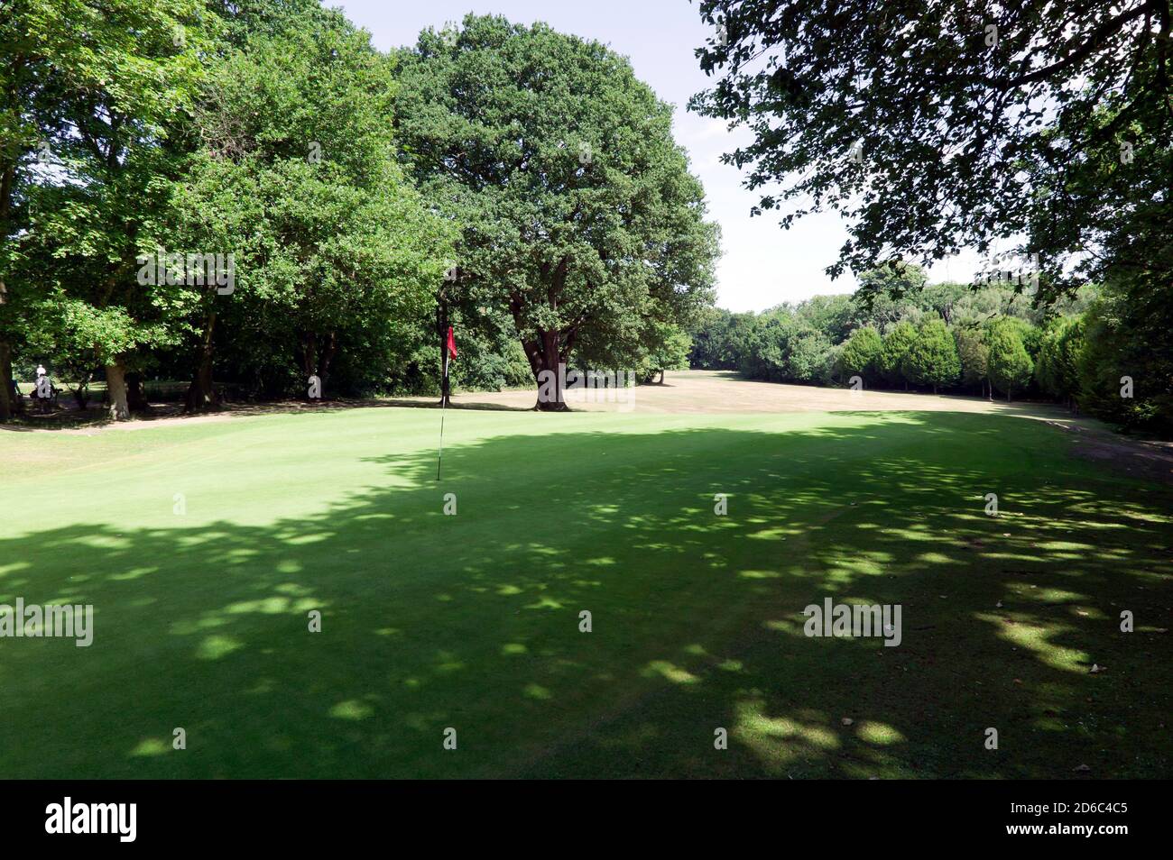 Vista dal 15° Verde del campo da golf Beckenham Place Park, Lewisham Foto Stock